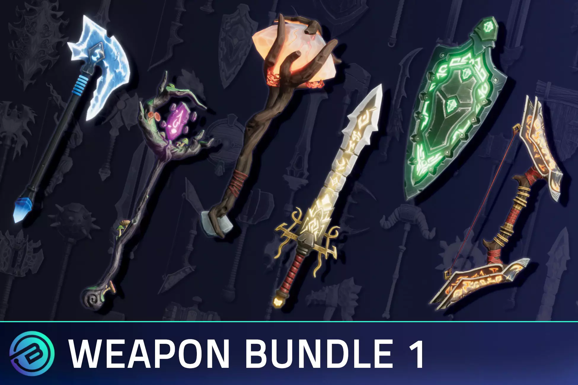 Distribution of an asset with swords 100+ Stylized Weapons Bundle - Fantasy RPG on Unity Asset Store - Asset store, Unity, Unity3d, Indie game, Gamedev, Development of, Unreal Engine, Distribution, Sword, Video, Youtube, Longpost