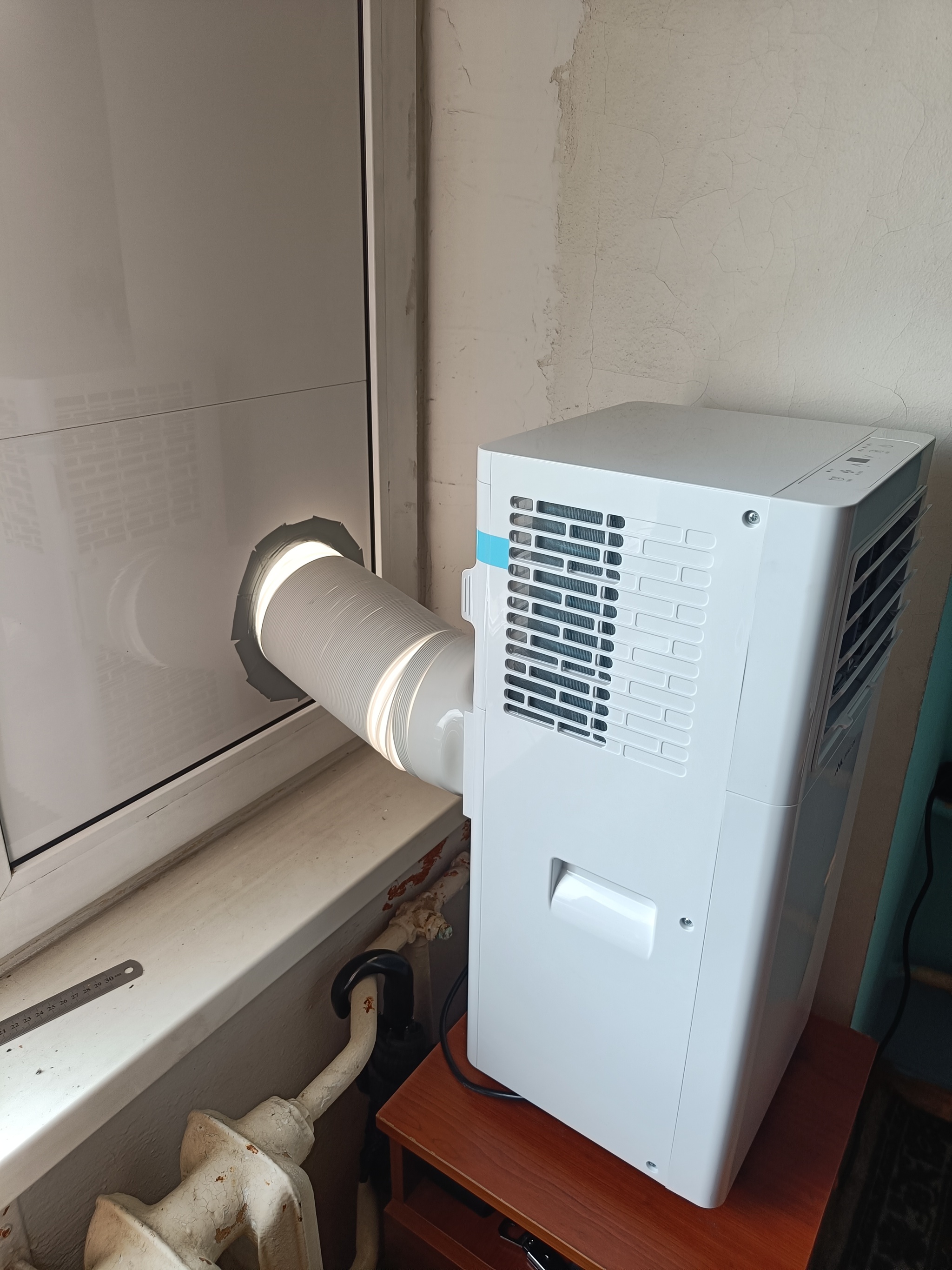 Air outlet from a mobile air conditioner - My, Air conditioner, With your own hands, Mobile, Rukozhop, Longpost, Needlework with process