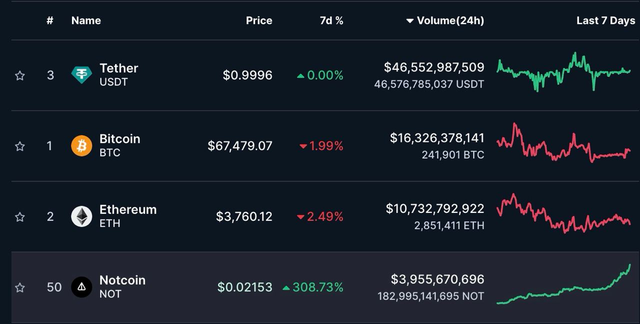 Notcoin - Growth by 270% in a week: What is happening, where is this coin heading and the final price - My, Bitcoins, Cryptocurrency, Trading, Earnings, IT, Longpost