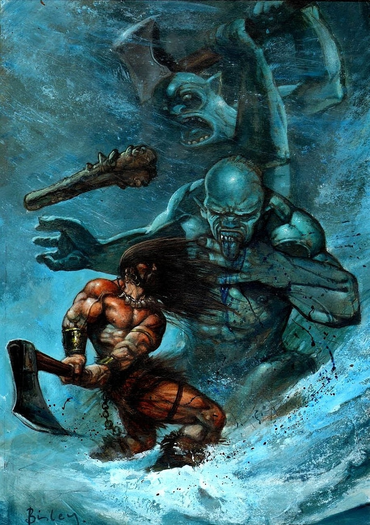 Brutal old-school illustrations for books about Conan the Barbarian by artist Simon Bisley - Fantasy, Art, Artist, Simon Bisley, Illustrations, Conan the Barbarian, Conan the Barbarian, Old school, Characters (edit), Longpost