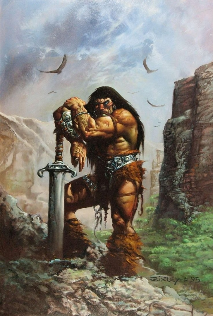 Brutal old-school illustrations for books about Conan the Barbarian by artist Simon Bisley - Fantasy, Art, Artist, Simon Bisley, Illustrations, Conan the Barbarian, Conan the Barbarian, Old school, Characters (edit), Longpost