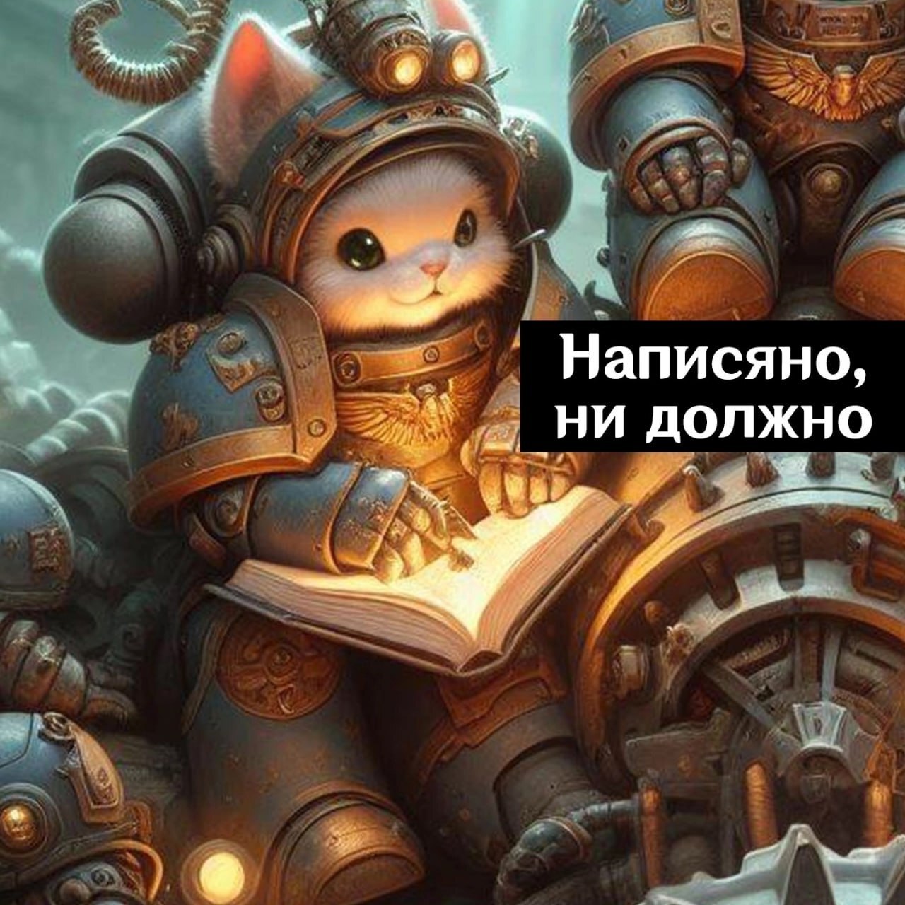 Котики) - Wh Humor, Warhammer 40k, Кот, Юмор, Длиннопост, Арты нейросетей