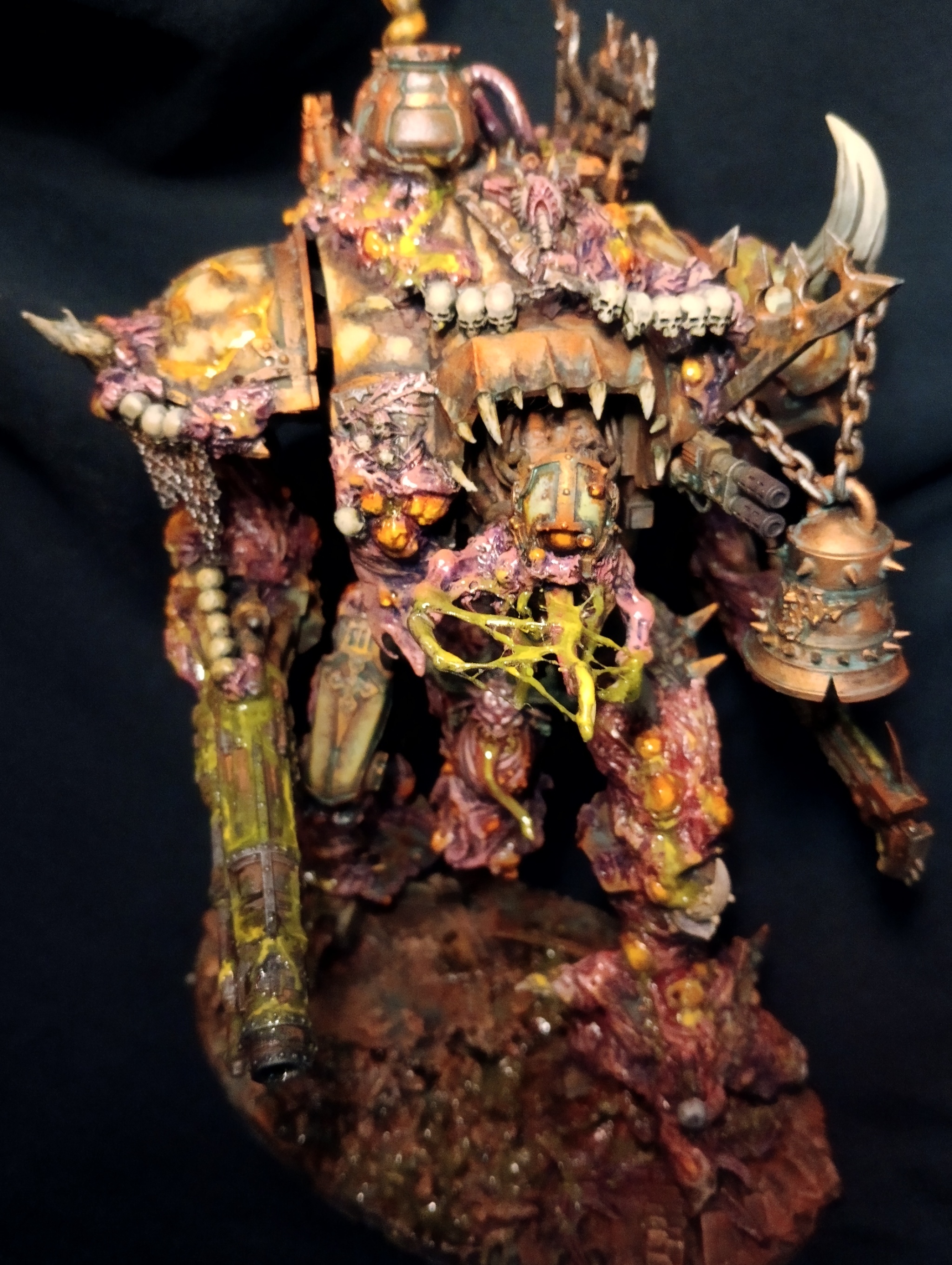 Knight of Nurgle - My, Warhammer 40k, Nurgle, Chaos Knight, Death guard, Painting miniatures, Longpost