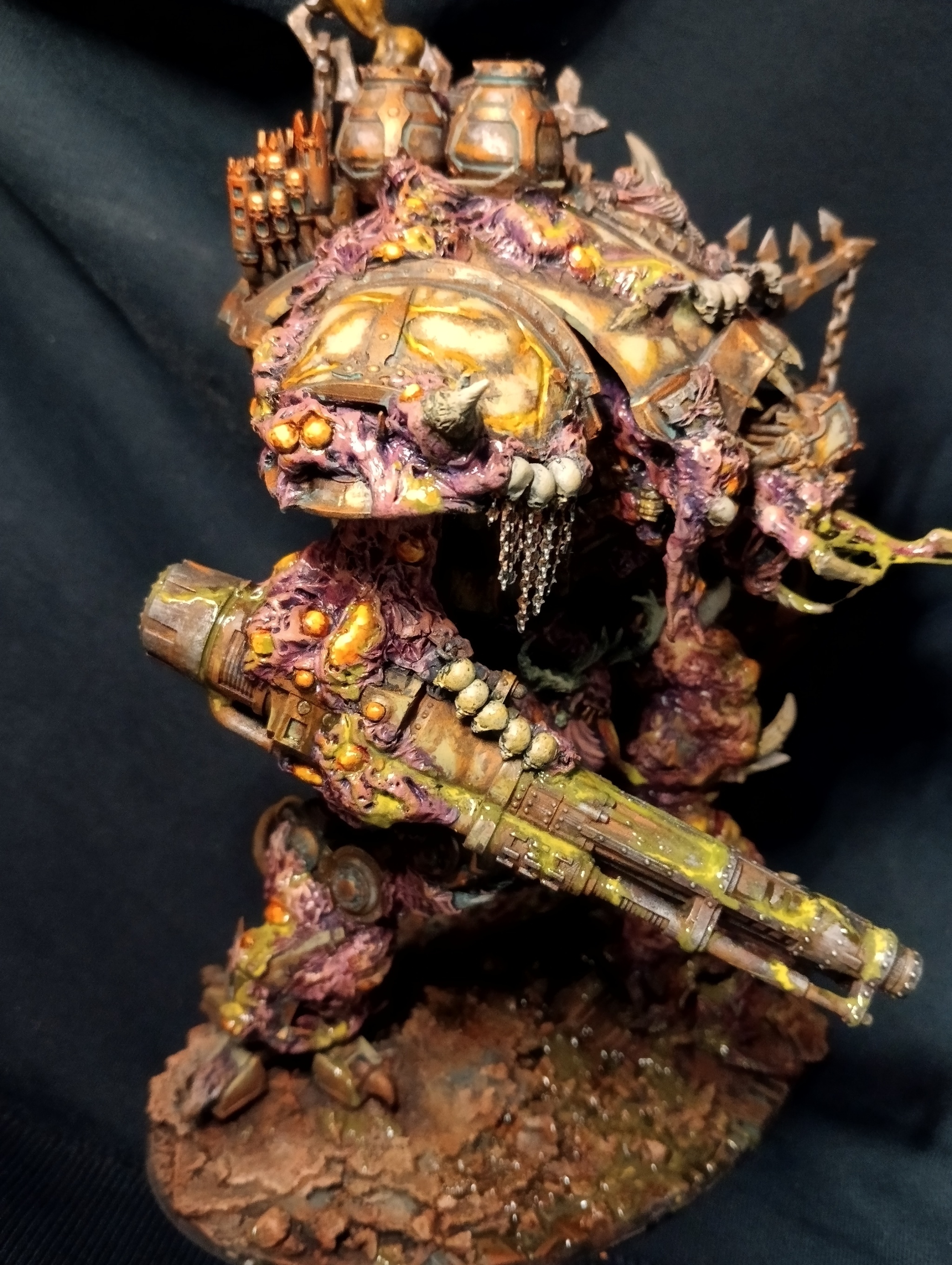 Knight of Nurgle - My, Warhammer 40k, Nurgle, Chaos Knight, Death guard, Painting miniatures, Longpost