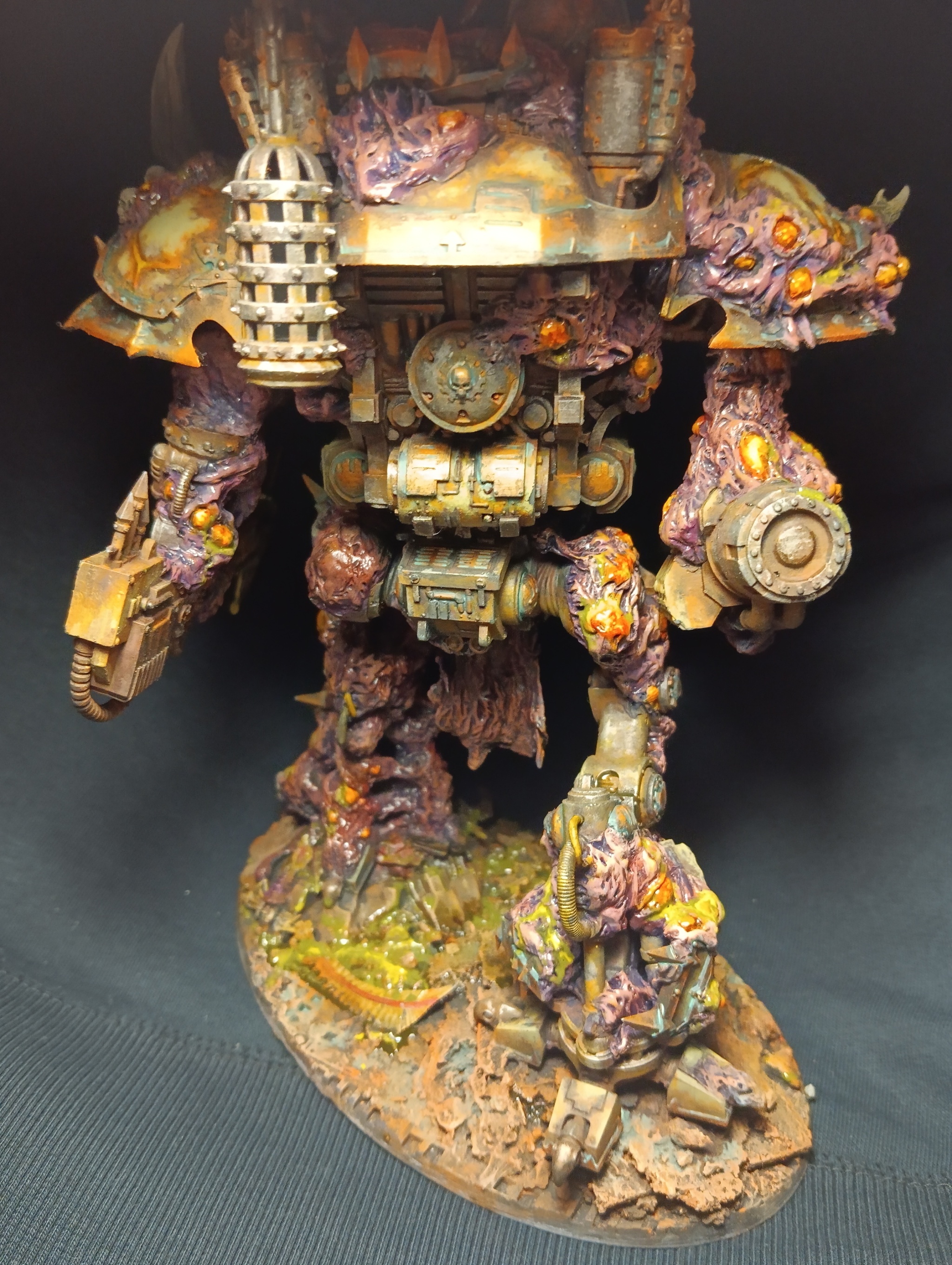 Knight of Nurgle - My, Warhammer 40k, Nurgle, Chaos Knight, Death guard, Painting miniatures, Longpost