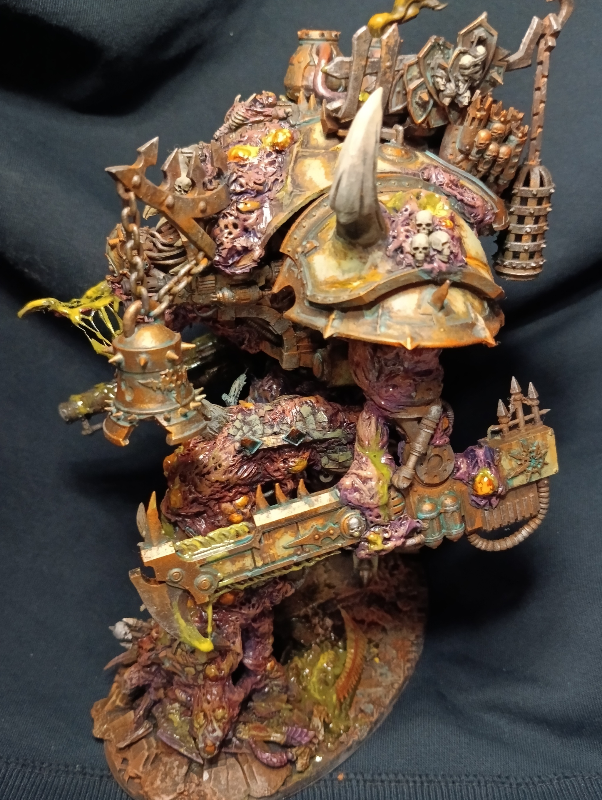 Knight of Nurgle - My, Warhammer 40k, Nurgle, Chaos Knight, Death guard, Painting miniatures, Longpost