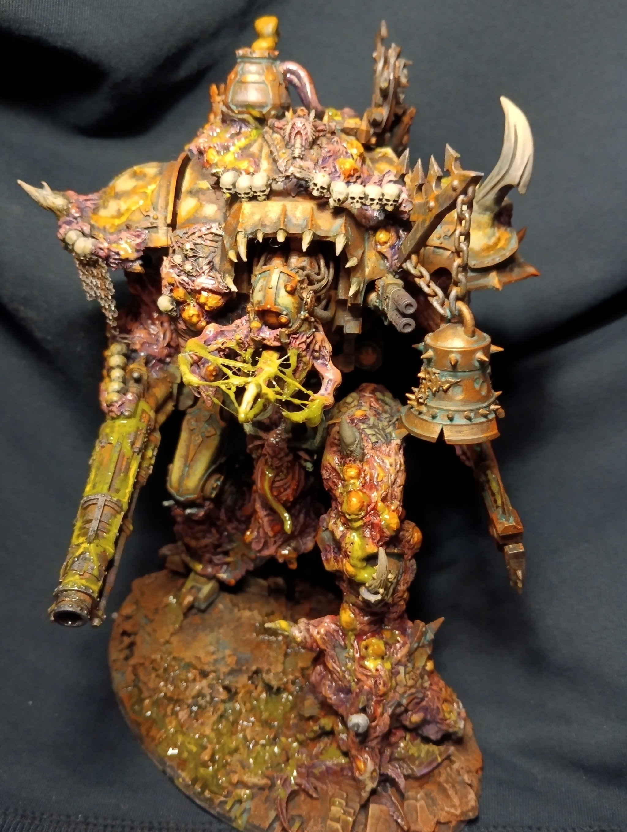 Knight of Nurgle - My, Warhammer 40k, Nurgle, Chaos Knight, Death guard, Painting miniatures, Longpost