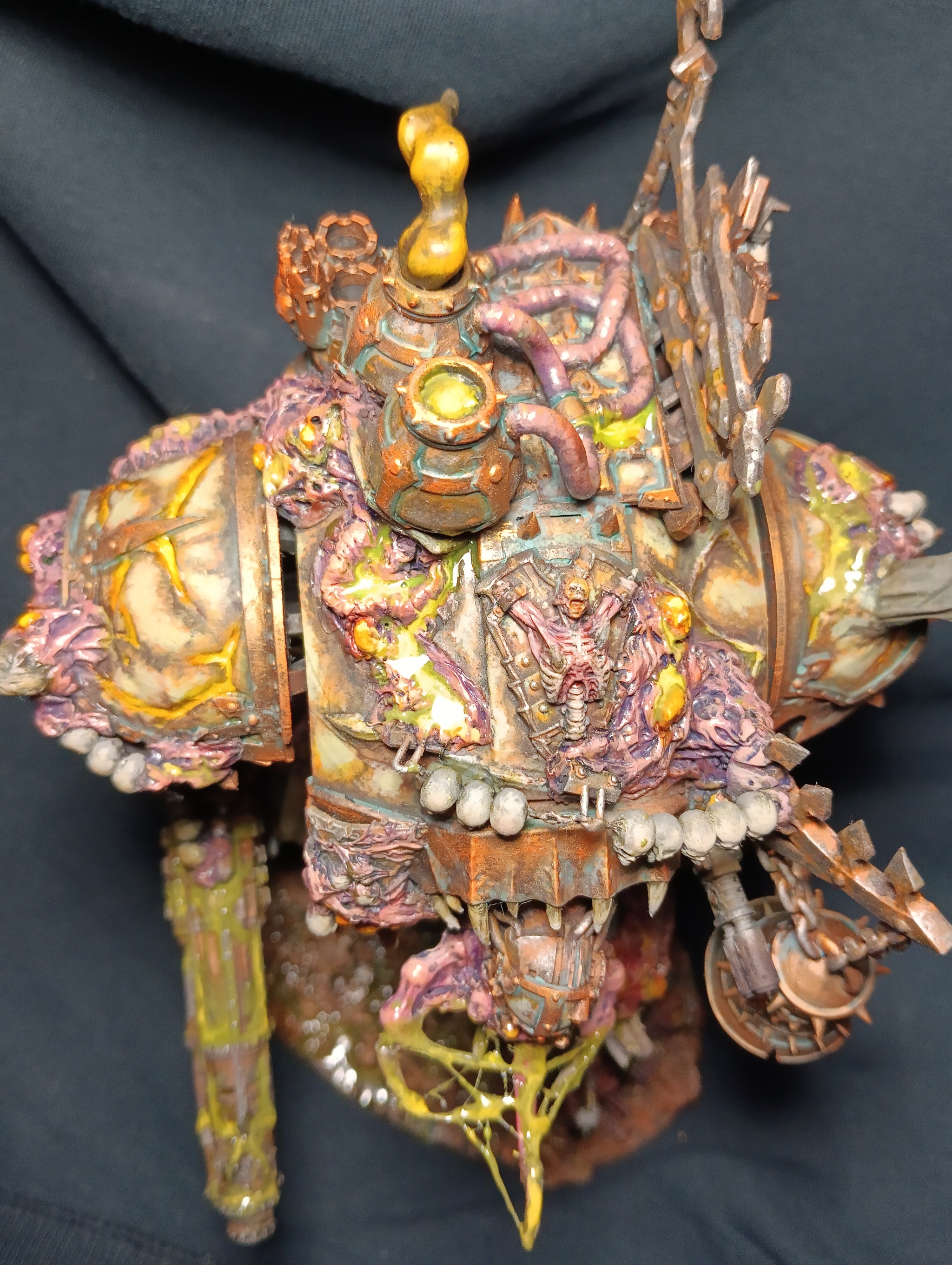 Knight of Nurgle - My, Warhammer 40k, Nurgle, Chaos Knight, Death guard, Painting miniatures, Longpost