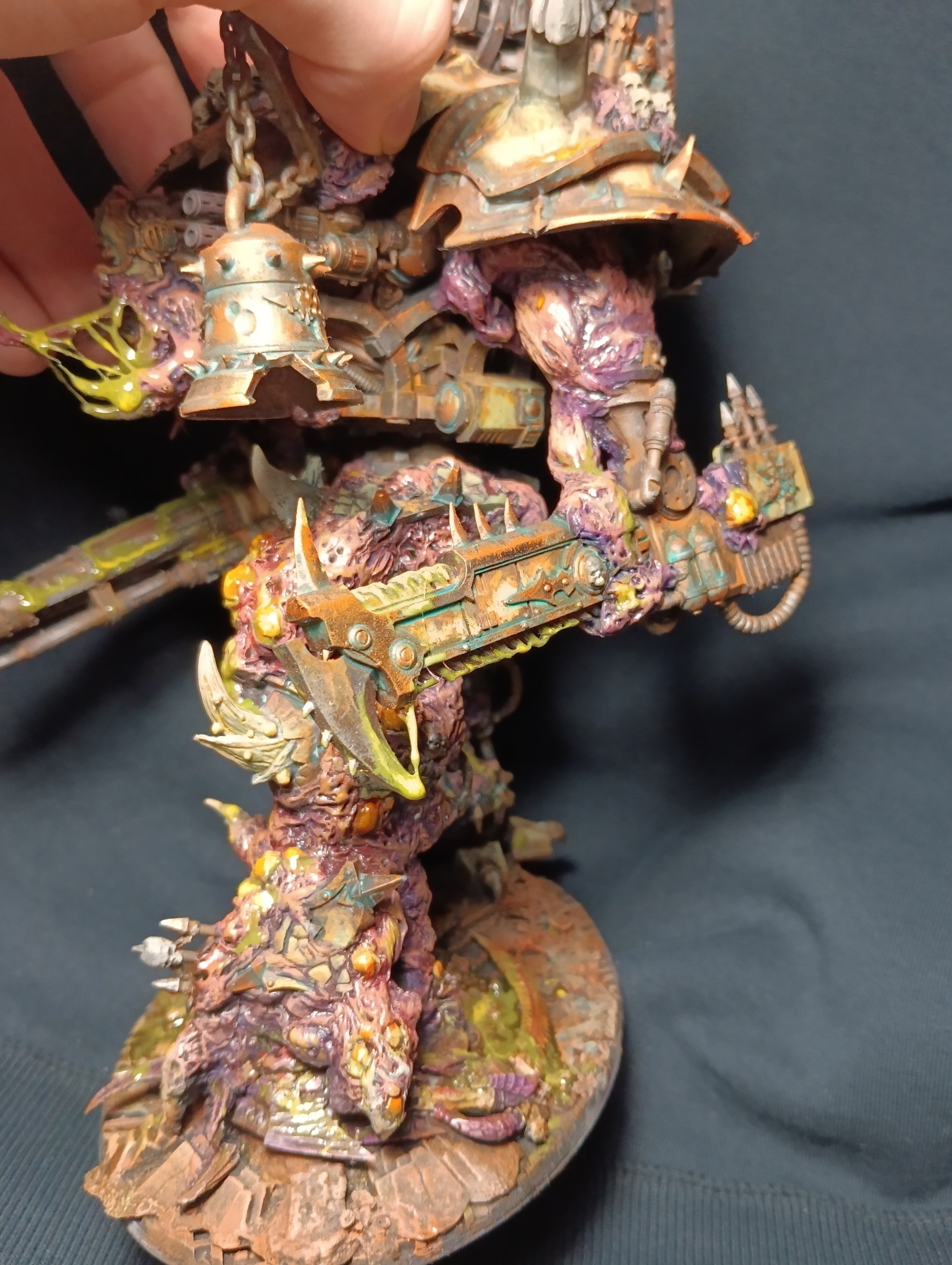 Knight of Nurgle - My, Warhammer 40k, Nurgle, Chaos Knight, Death guard, Painting miniatures, Longpost