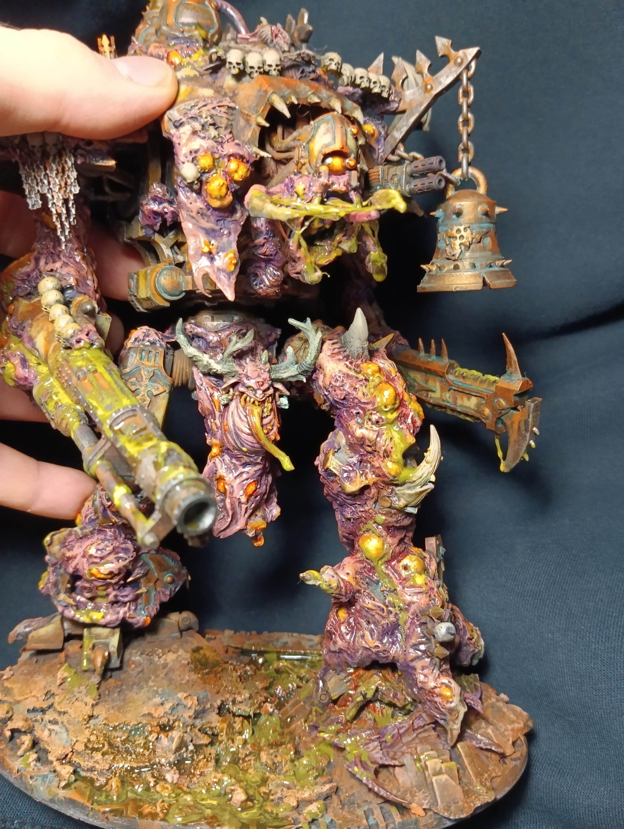 Knight of Nurgle - My, Warhammer 40k, Nurgle, Chaos Knight, Death guard, Painting miniatures, Longpost