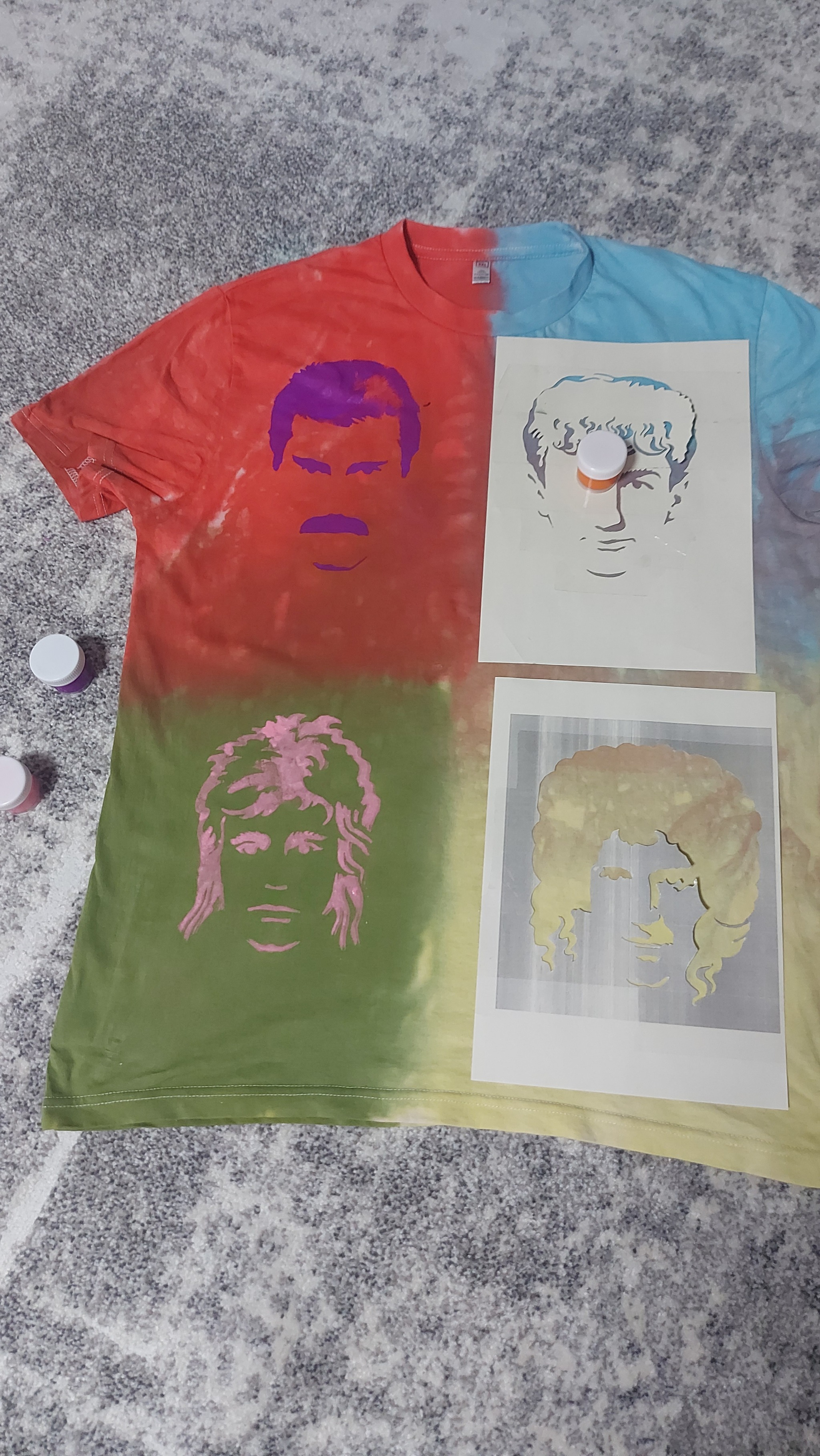 Custom T-shirt with hand painting - My, Handmade, With your own hands, Longpost, Needlework without process