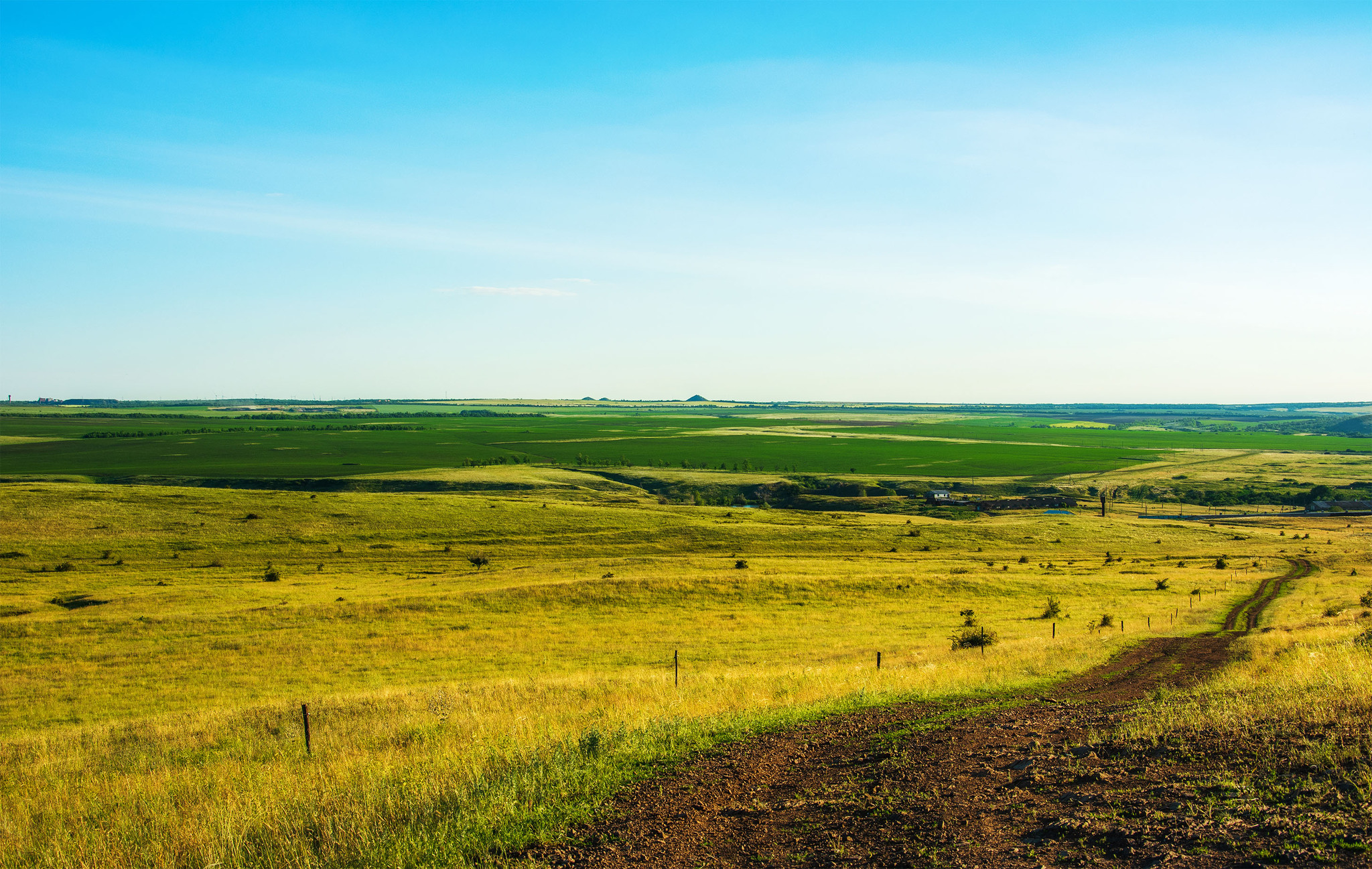 Steppe road... - My, The photo, Nikon, Nature, Landscape, Steppe, Road, Rostov region, Field