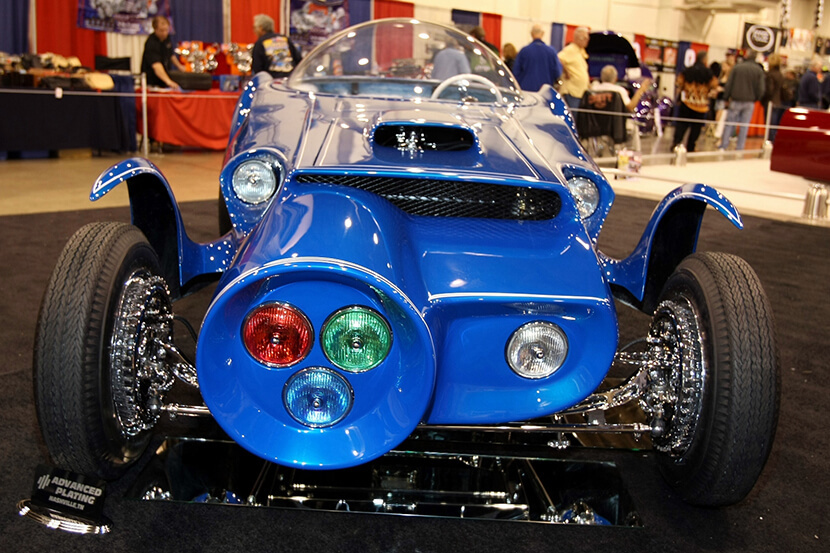 Strange cars: what do you know about the Orbitron hot rod - My, Transport, Useful, Motorists, Auto, Car, Oddities, Driver, USA, Automotive industry, Project, Development of, Innovations, Unusual, Inventions, Museum, Tuning, Technics, Car history, Specifications, Informative, Longpost