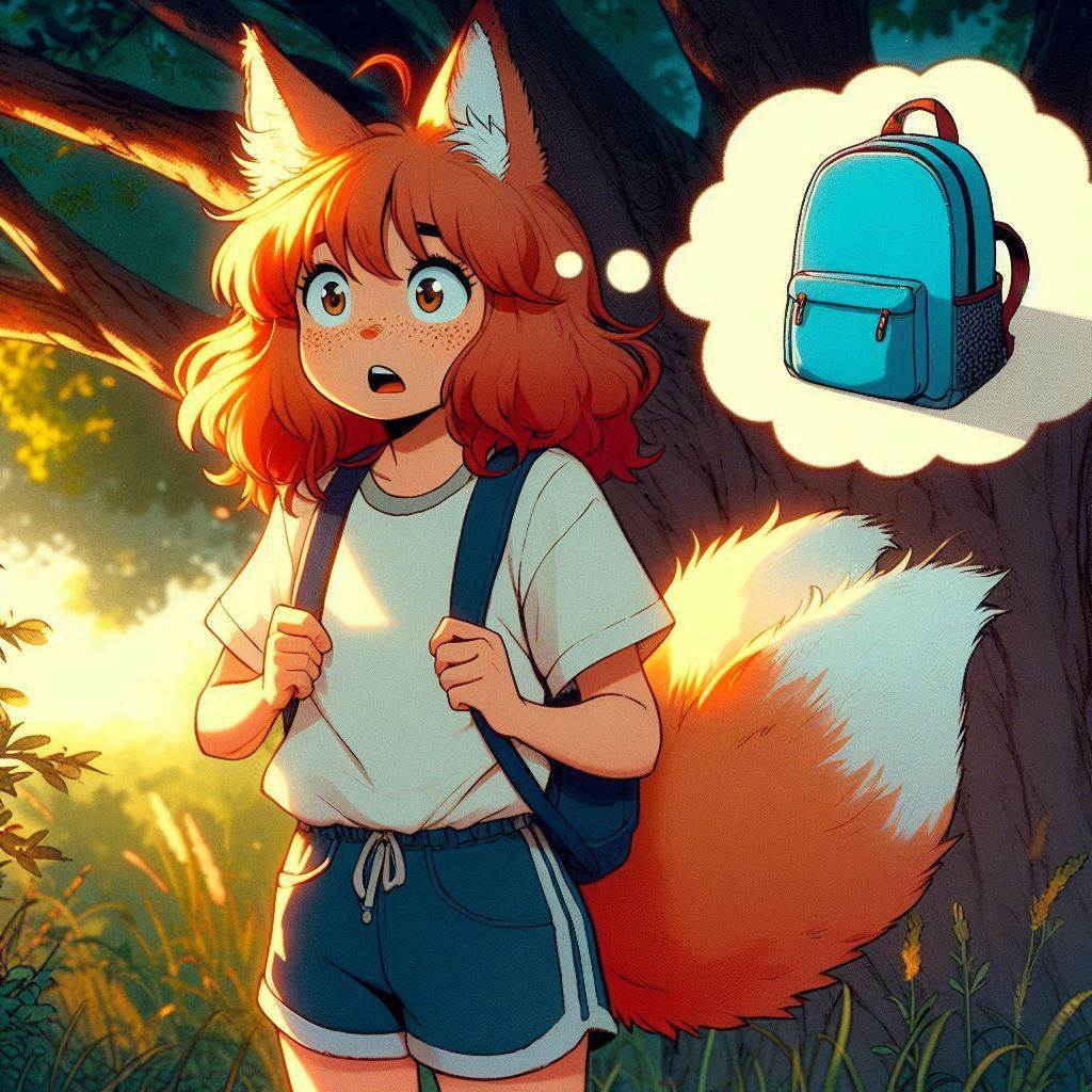 To an abandoned radio station, e03 - My, Neural network art, Нейронные сети, Art, Girls, Anime art, Anime, Original character, Kitsune, Animal ears, Tail, Redheads, Freckles, Hike, Summer, Memories, Bus, Ginger & White, Longpost