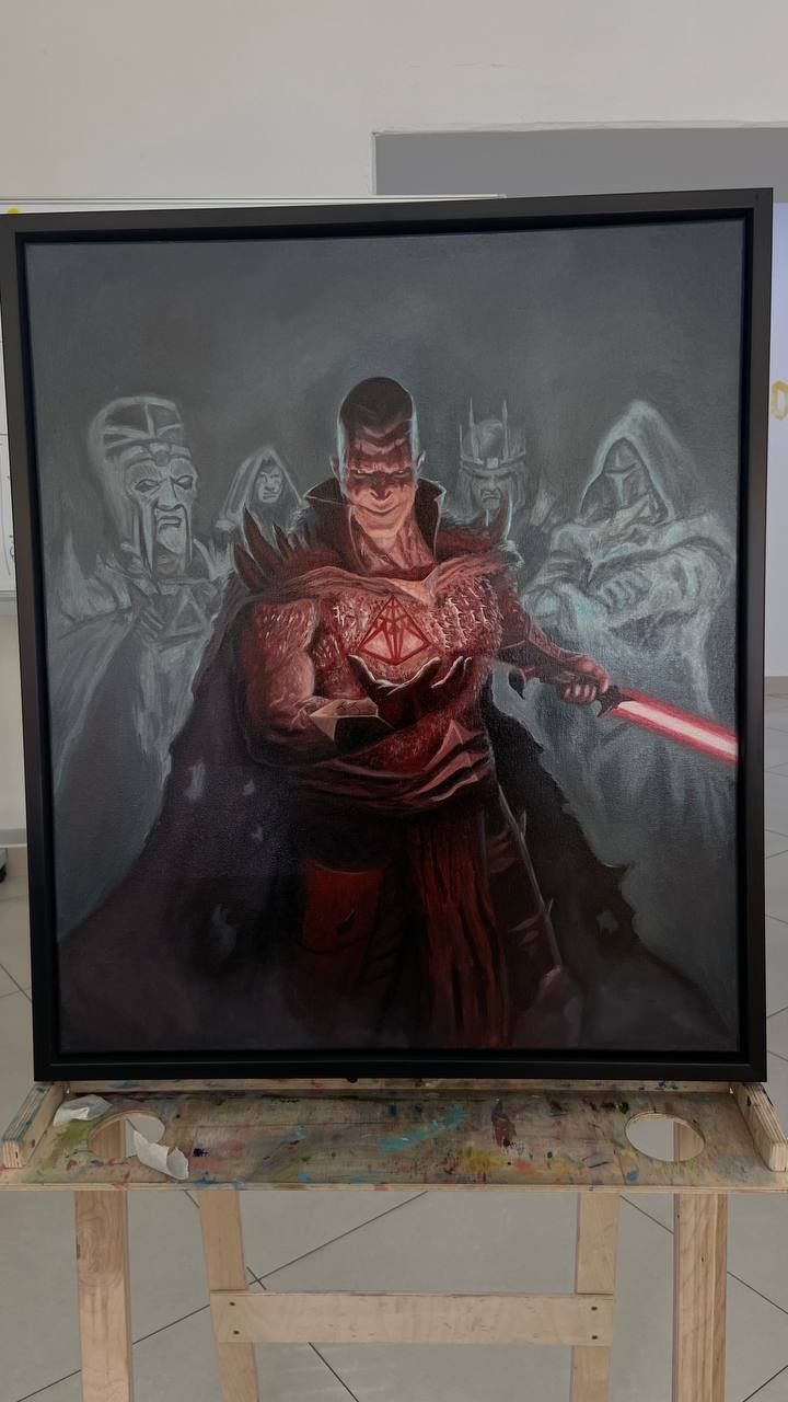 Oil painting Darth Bane - My, Artist, Art, Creation, Art, Painting, Oil painting, Star Wars, Drawing, Painting, Handmade, Darth Bane, Longpost