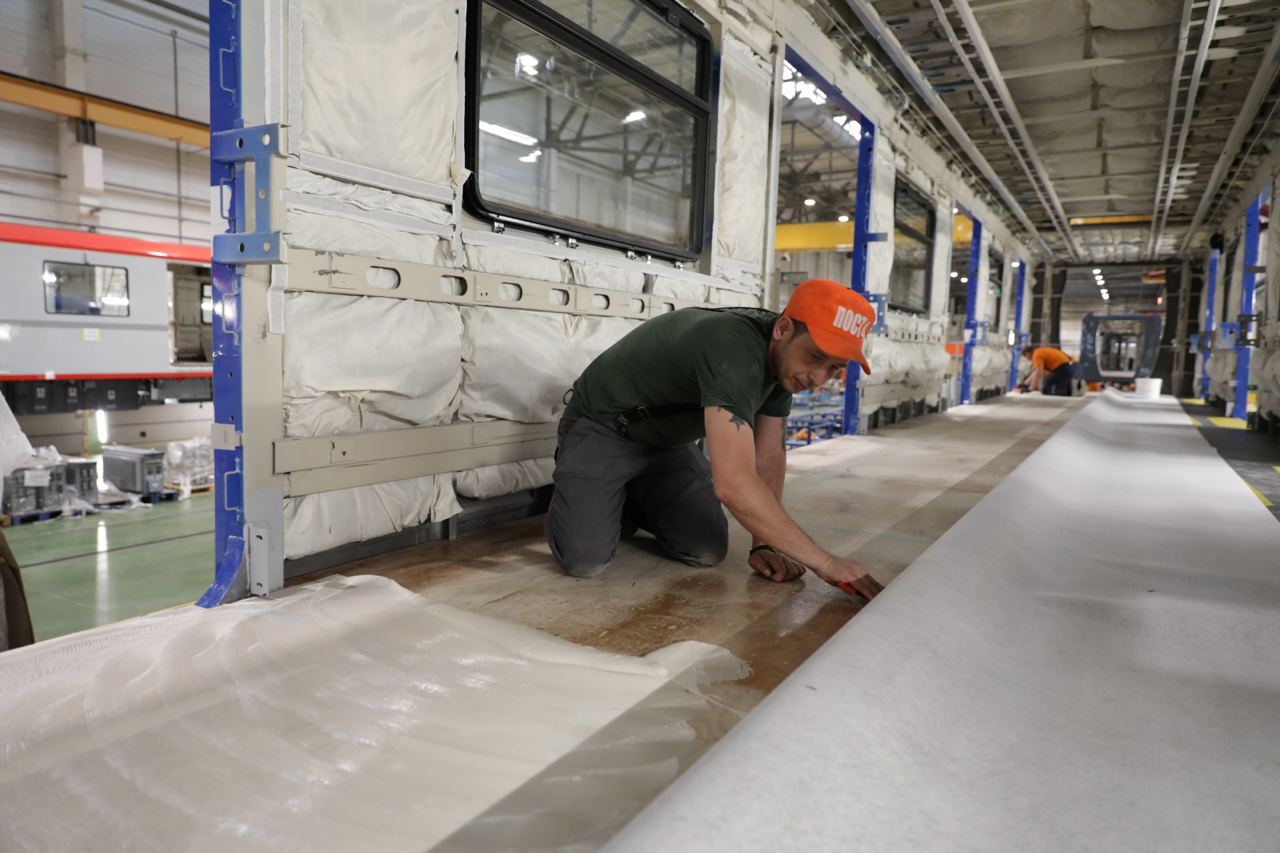 Interior finishing of new cars for the Minsk metro has begun - Metro, Minsk, Republic of Belarus, Public transport, Railway, Metrovagonmash, Passenger Transportation