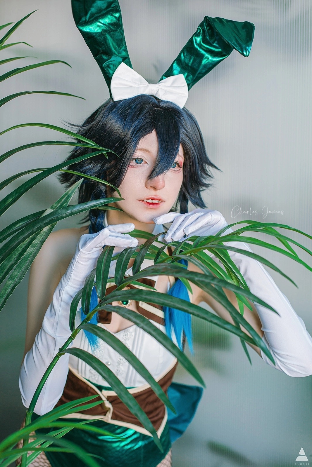 My Venti Bunny cosplay “Genshin Impact” - My, Cosplay, The photo, Genshin impact, Venti (Genshin Impact), Bunnysuit, Longpost