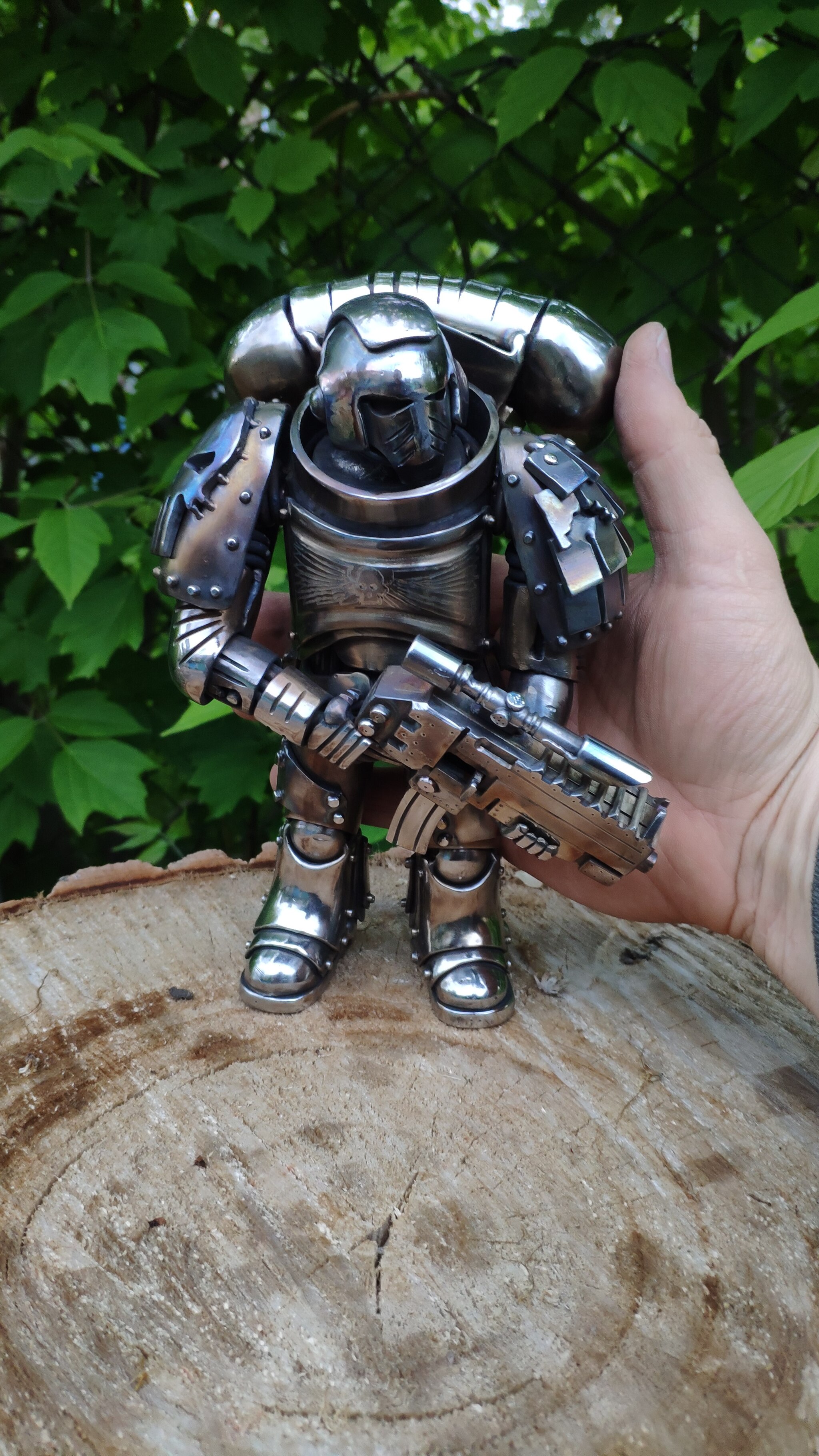 Warhammer Space Marine - My, Figurines, With your own hands, Needlework without process, Warhammer, Space Marine, Longpost