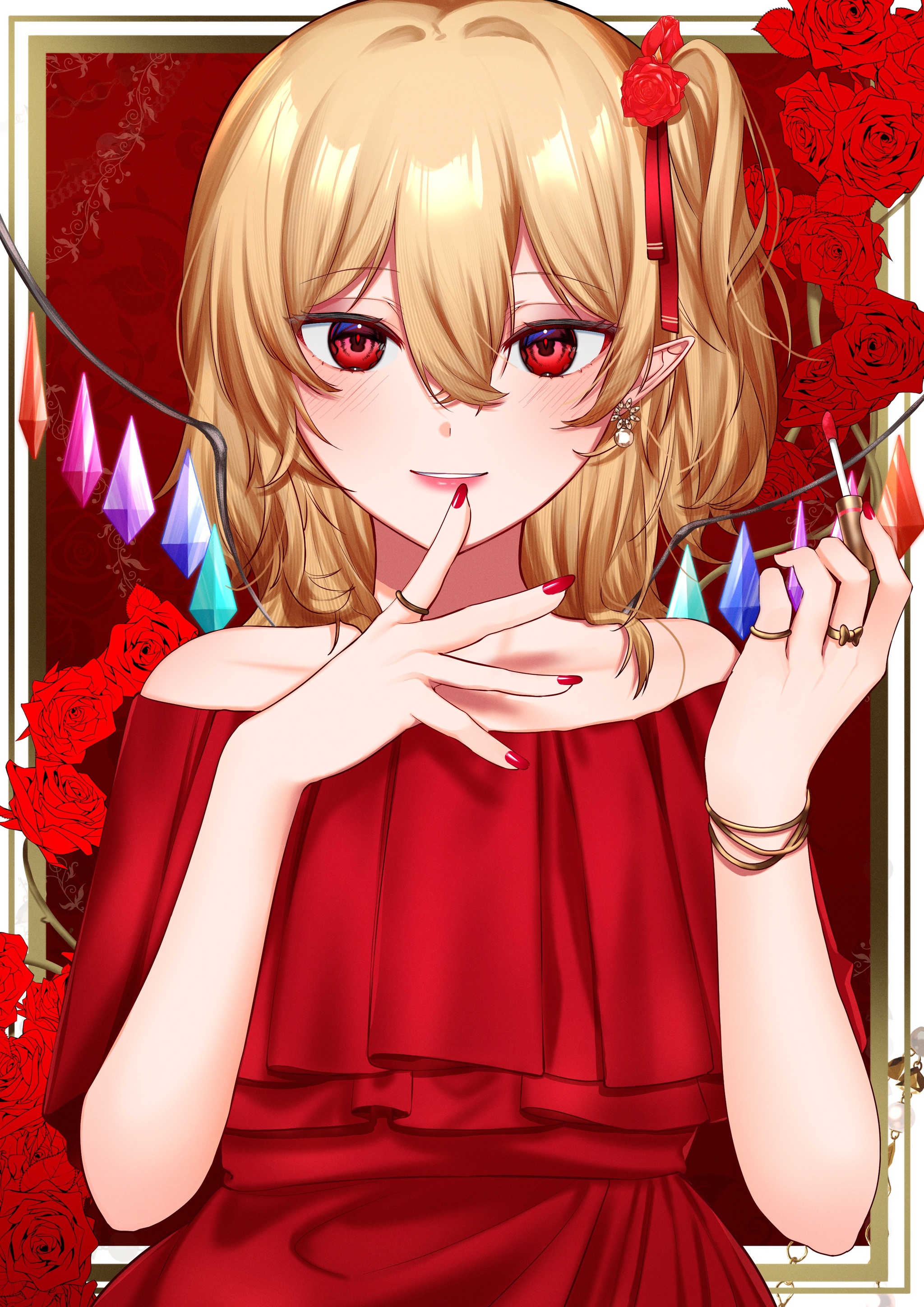 Scarlet Sisters - Longpost, Anime, Anime art, Art, Flandre scarlet, Remilia scarlet, Touhou