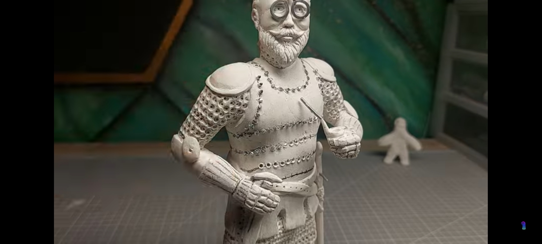 I finished the knight sculpture! - My, Лепка, Sculpture, Statuette, With your own hands, Longpost, Needlework with process