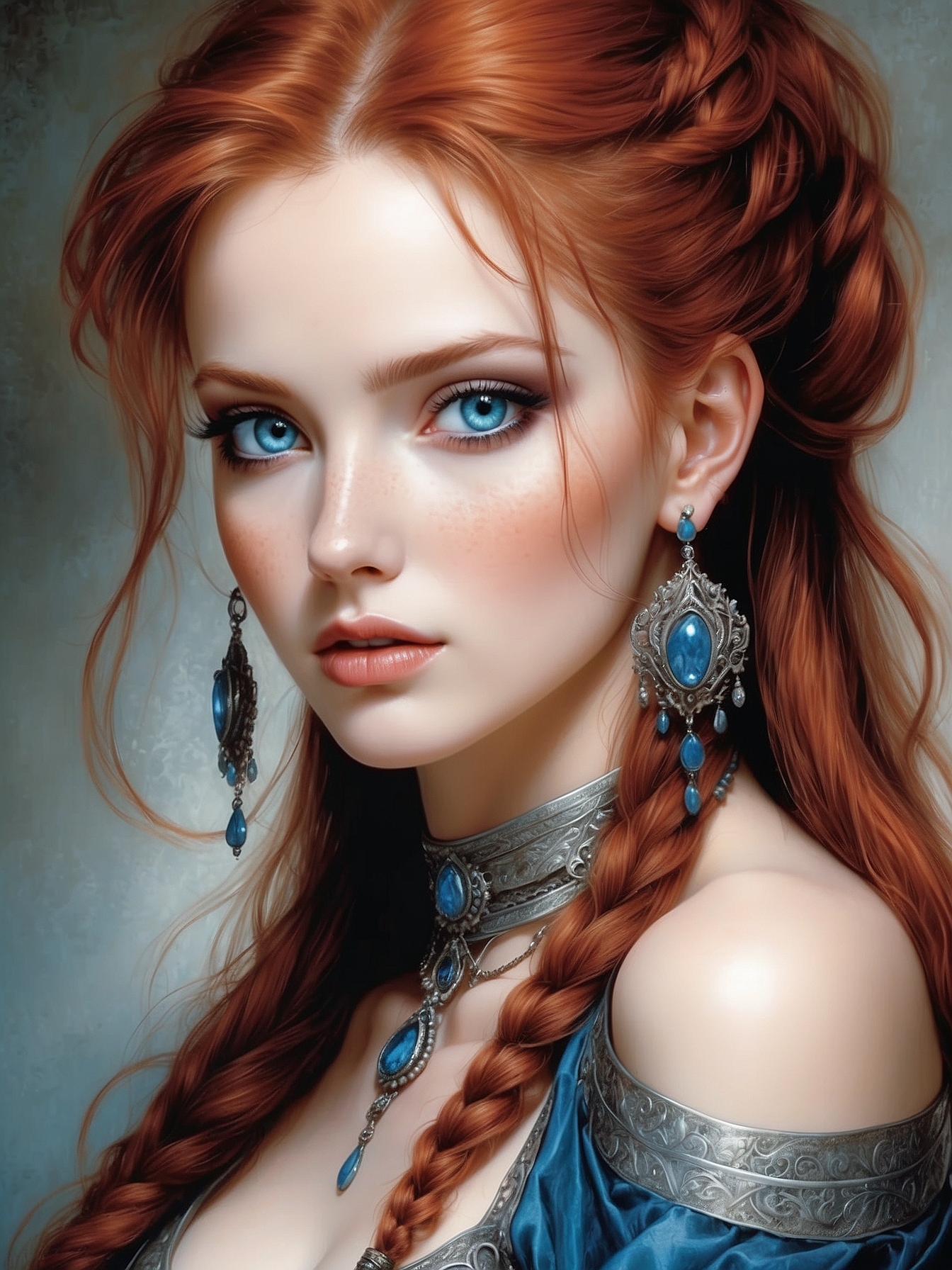 Redhead lady - Neural network art, Illustrations, Art, Lady, Redheads, Longpost