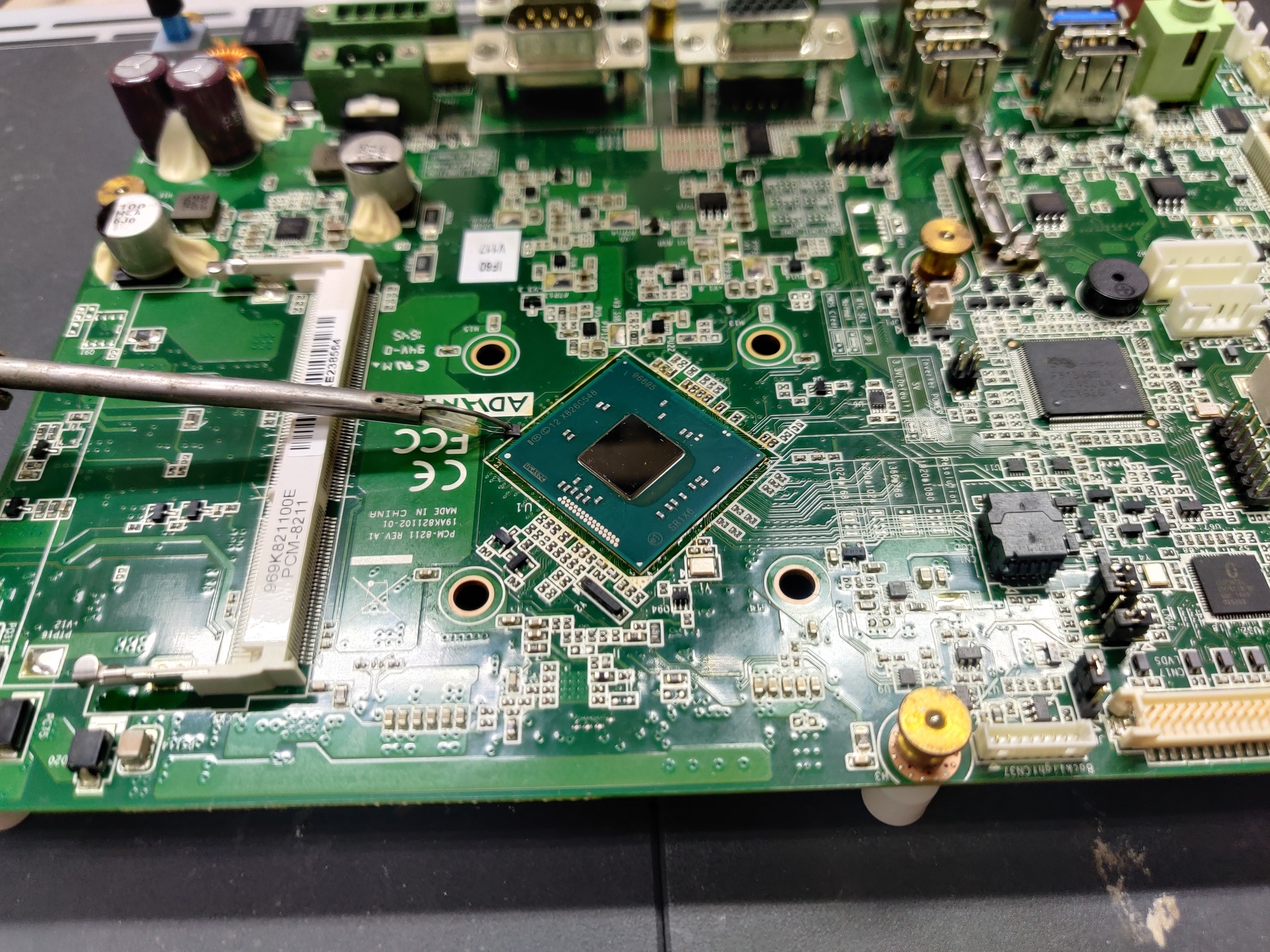 Replacing the processor on an Advantech PPC-3150 panel PC - My, Repair of equipment, Infrared Soldering Station, Longpost