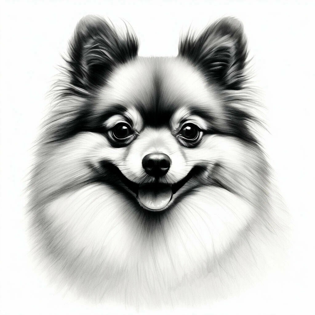 Neural network - Spitz, Нейронные сети, Dog, Neural network art