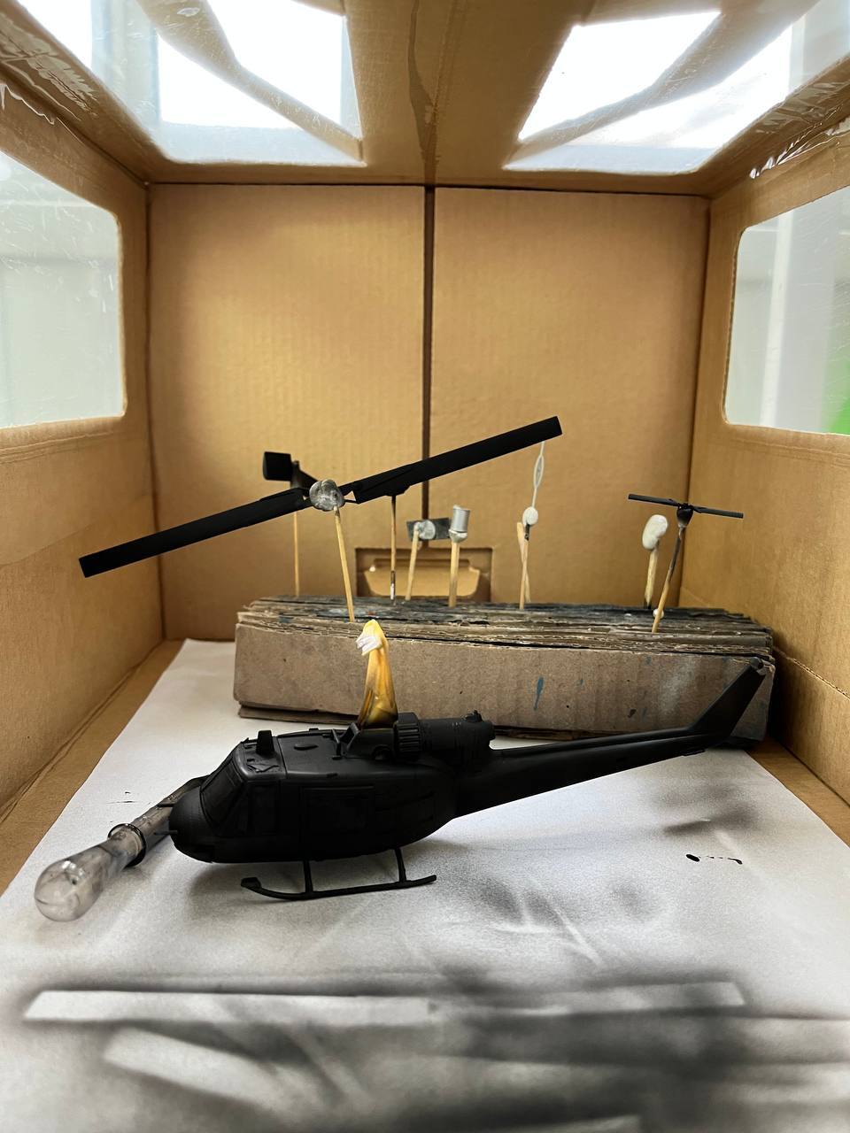 Building a prefabricated UH-1C Huey model - My, Stand modeling, Modeling, Prefabricated model, Friday tag is mine, Longpost