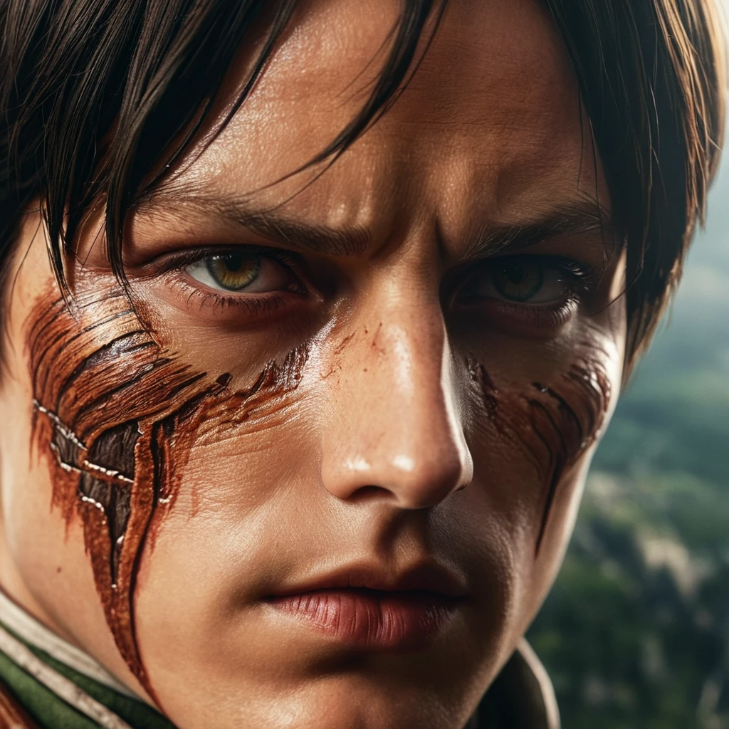 Part 7 - Attack on Titan - My, Anime, Attack on titan, Eren, Characters (edit), Neural network art, Art, Artificial Intelligence, Girls, Sight, Brown Eyes, Asian, Longpost