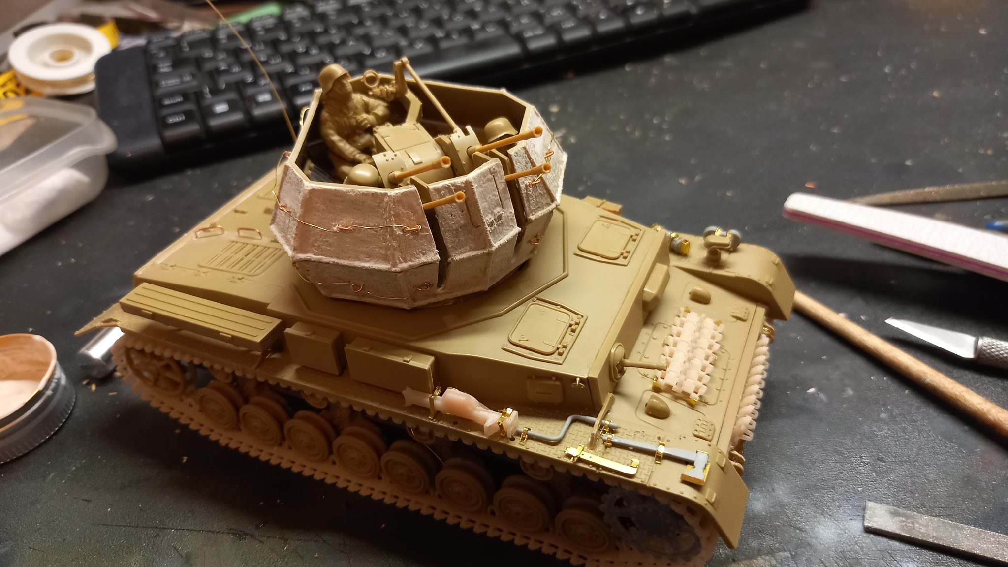 Wirbelwind from academy 1/35 - My, Modeling, Stand modeling, Armored vehicles, Hobby, Longpost