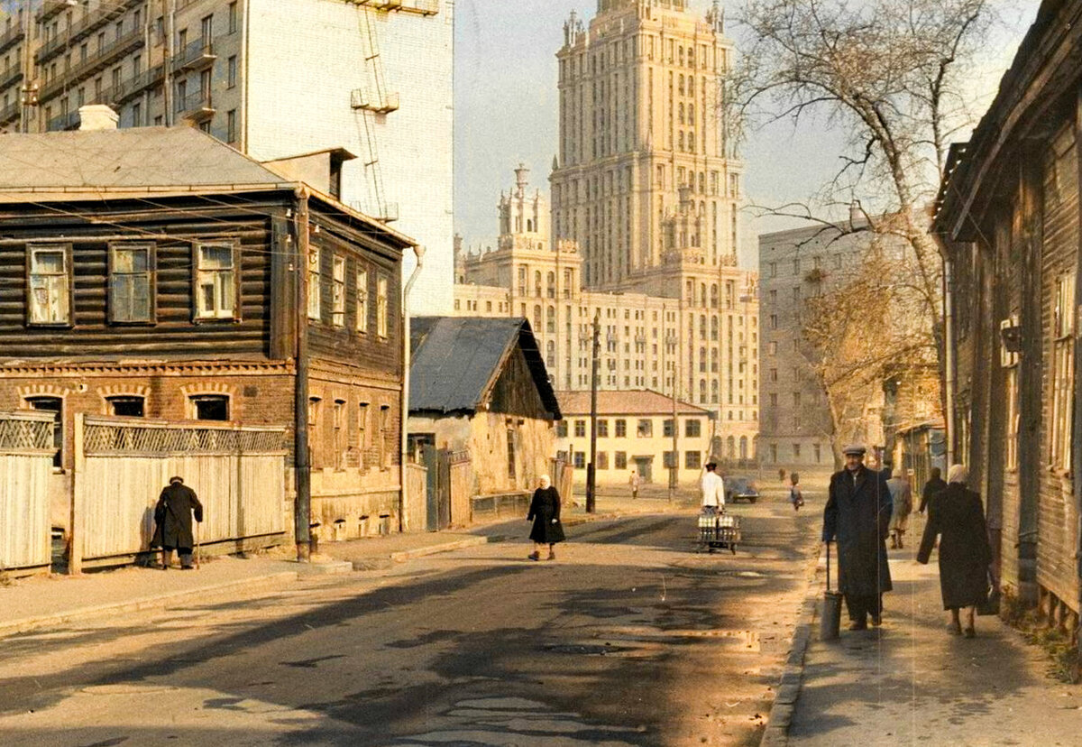 Life of Soviet Moscow in the 60s. 20 colored photographs - My, Colorization, Old photo, Historical photo, The photo, Moscow, the USSR, Childhood in the USSR, 60th, History, Longpost