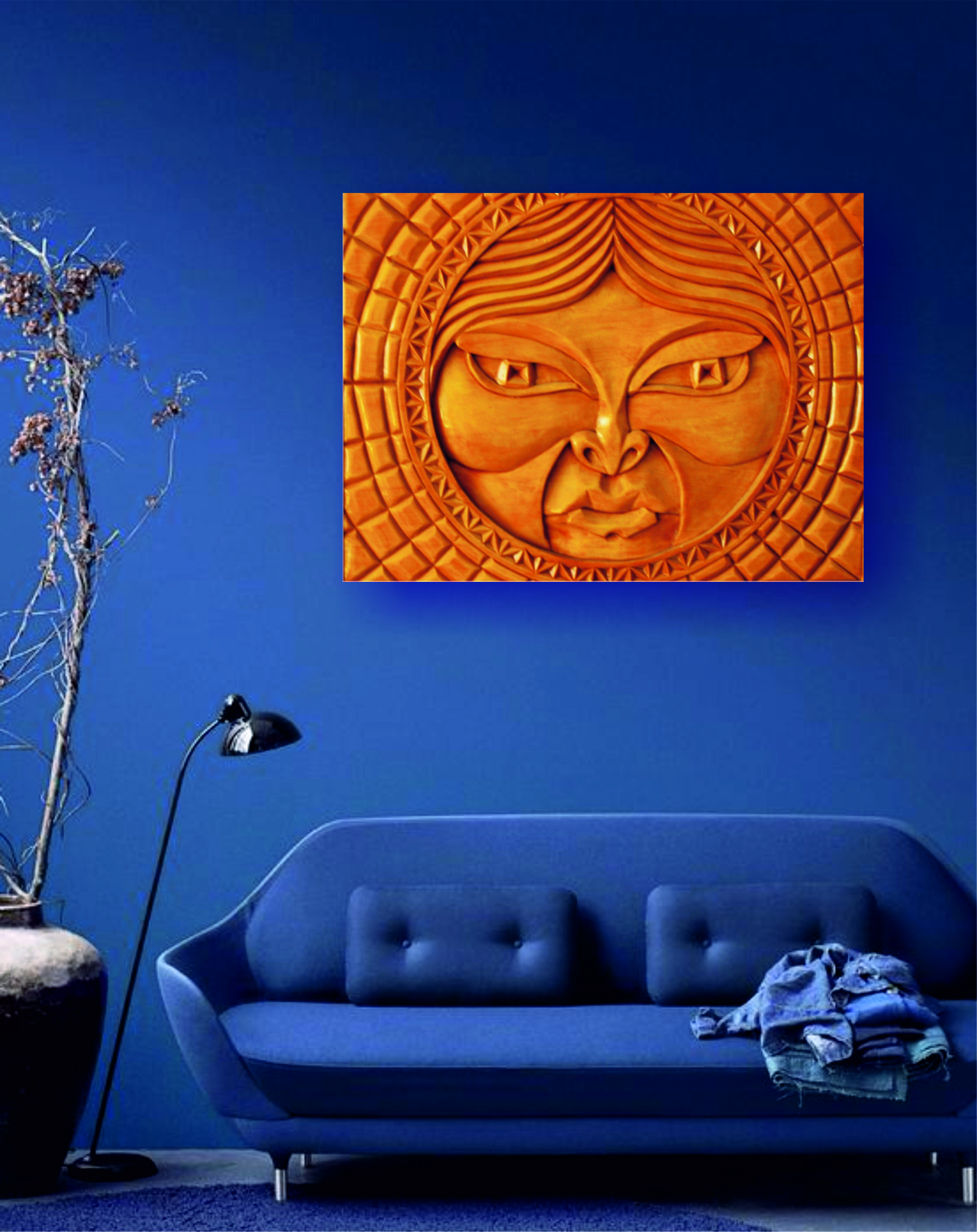 Kepkech-Chukchi Sun God - My, Wood carving, Linden, Chukotka, Passion, The sun, Longpost