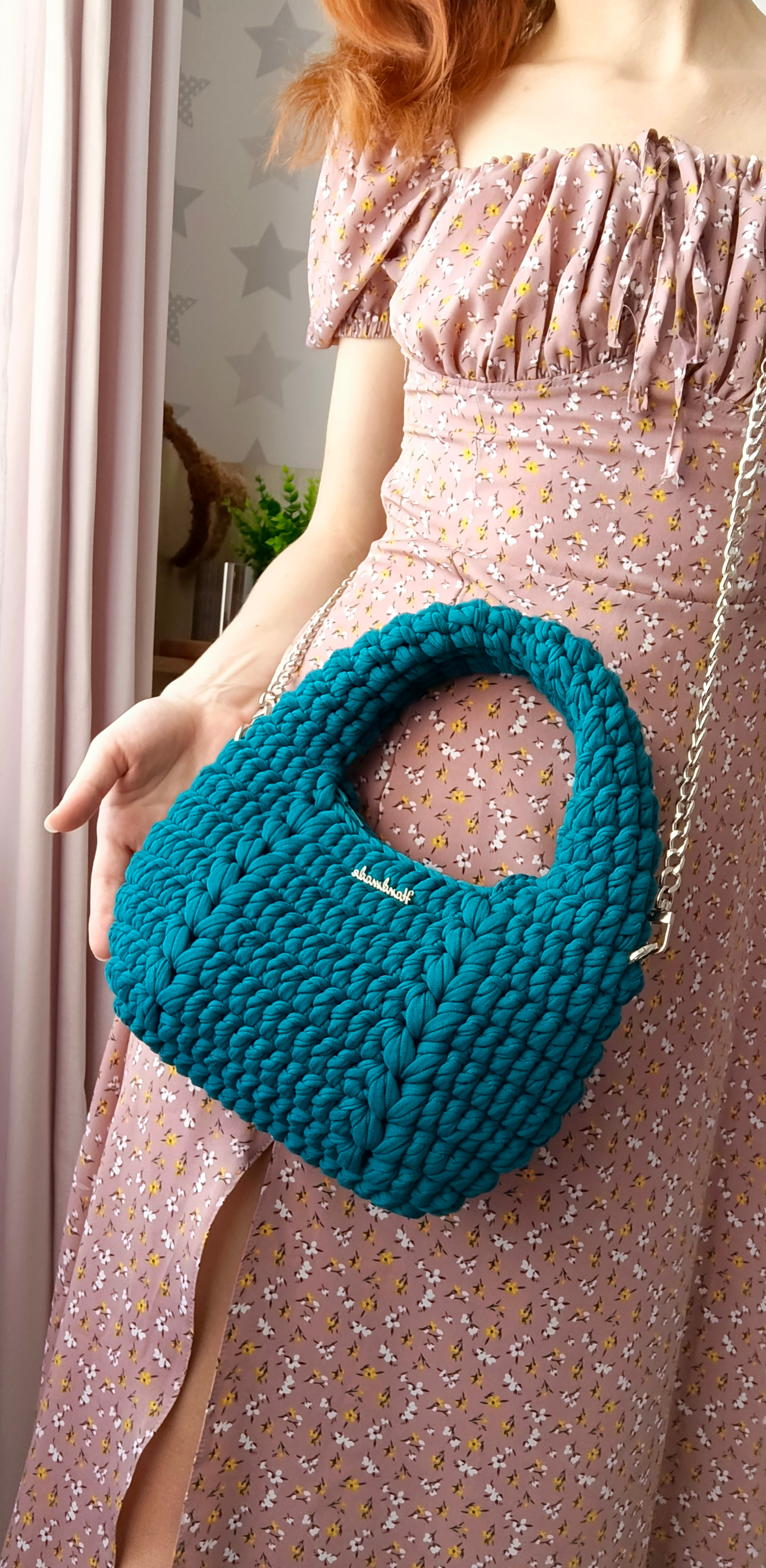 Knitted handbags - My, Needlework without process, Needlework, Сумка, Lady's bag, Handmade, With your own hands, Crochet, Knitting, Video, Vertical video, Longpost