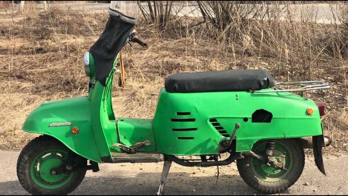 Motor scooter from the USSR - Tourist - Technics, the USSR, Made in USSR, Moto, Scooter, 60th, Informative, Retro, Want to know everything, Russia, Yandex Zen (link), Longpost, Video, Youtube