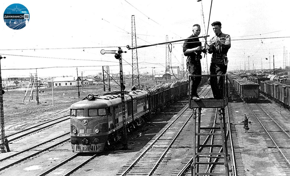 Railway retro - a selection of photographs from the post-war period of the USSR - Technics, Locomotive, Electric locomotive, the USSR, Made in USSR, Railway, Informative, Retro, Want to know everything, Yandex Zen (link), Longpost, The photo, A selection