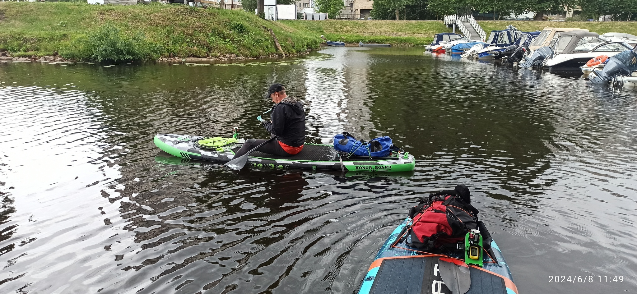 Sap-manometer-2 // 8.jun.2024 - My, Paddleboard, SUPsurfing, Saint Petersburg, Manometer, Thermometer, Measuring instruments, Monitoring, Camping, Water tourism, Sport, Review, Kanonersky Island, Longpost