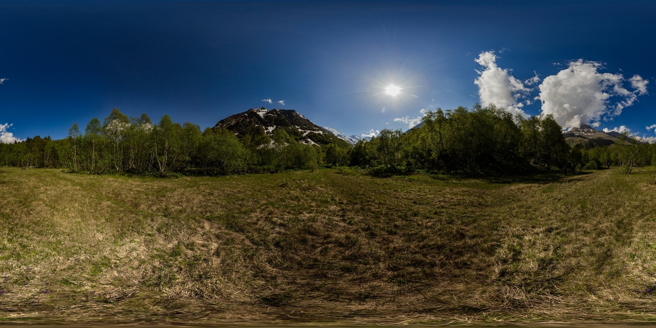 One day in Digoria. Taymazi (Three Sisters) Waterfall, Mount Qubus - My, Caucasus, North Ossetia Alania, Caucasus mountains, The mountains, The rocks, Forest, Flowers, Waterfall, The photo, Panoramic shooting, Spherical panorama, Beautiful view, Canon 600D, Samyang 14mm, 70-300mm, Landscape, Longpost