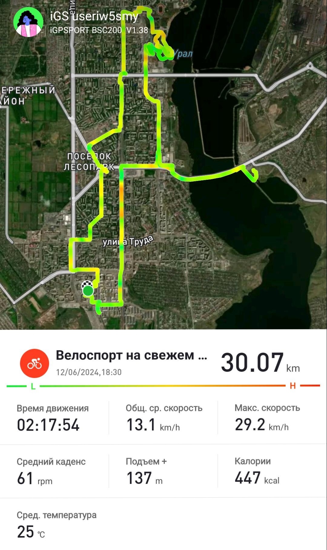 Evening walk around the city - My, A bike, Bike ride, Magnitogorsk, Longpost