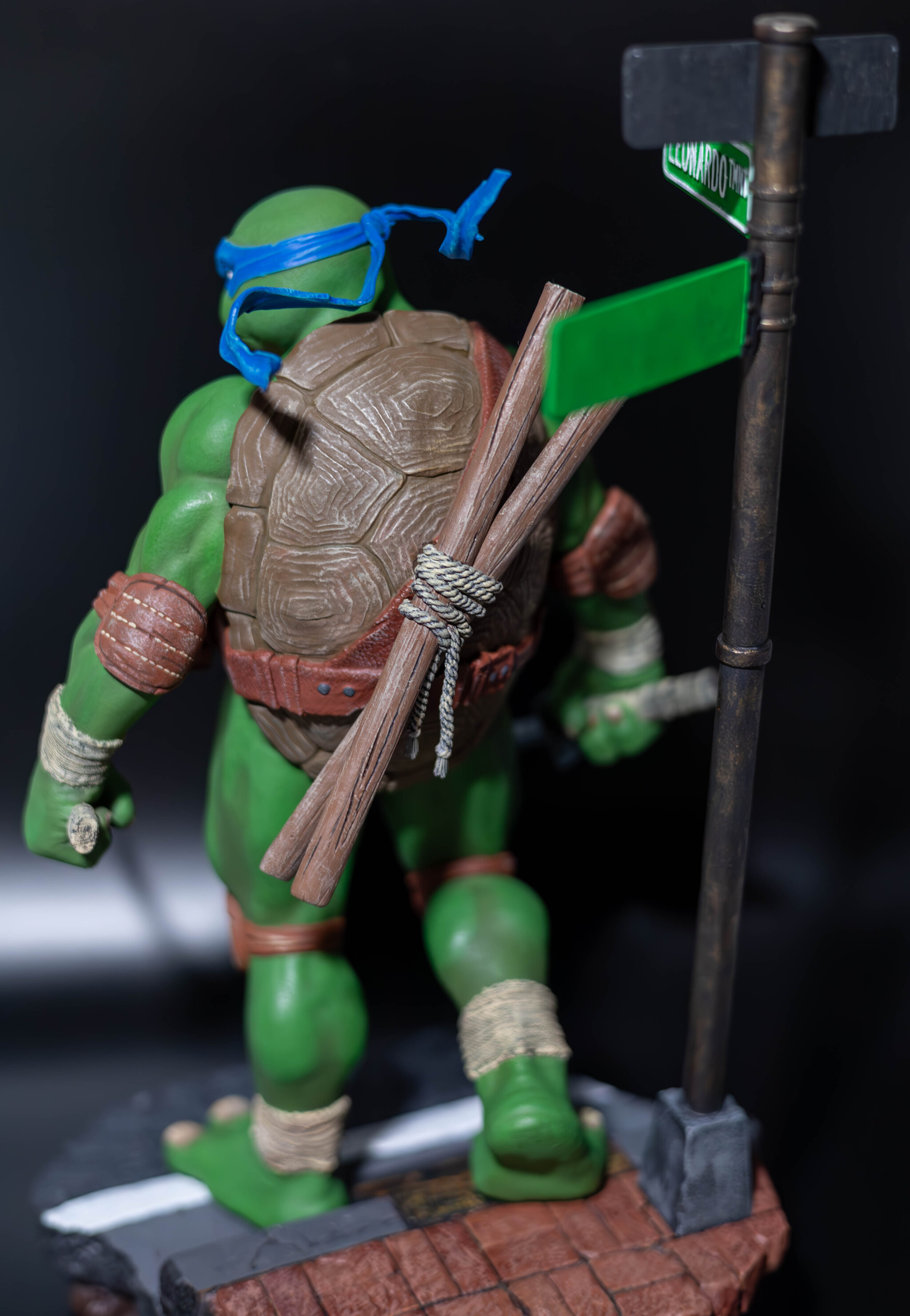 Teenage Mutant Ninja Turtle Leonardo - 3D печать, Painting, Leonardo TMNT, Painting miniatures, 3D modeling, Painting, Craft, VKontakte (link), Longpost