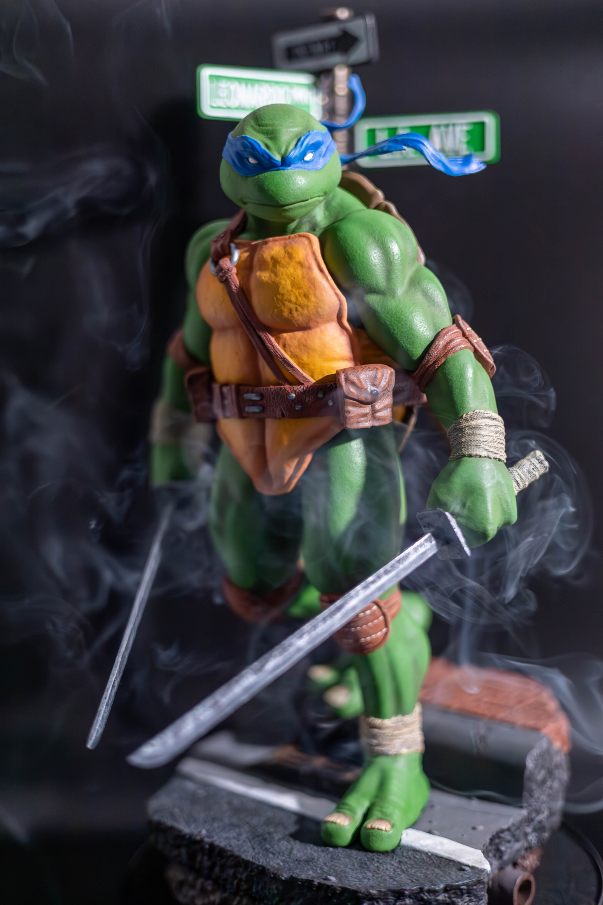 Teenage Mutant Ninja Turtle Leonardo - 3D печать, Painting, Leonardo TMNT, Painting miniatures, 3D modeling, Painting, Craft, VKontakte (link), Longpost