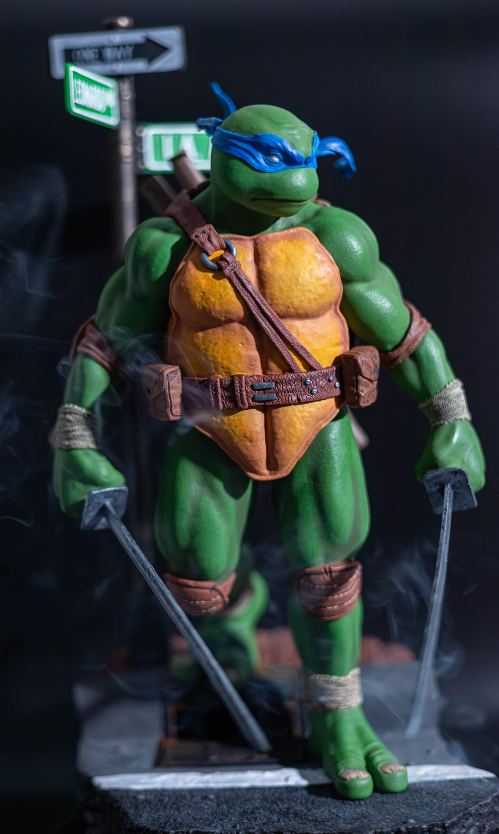 Teenage Mutant Ninja Turtle Leonardo - 3D печать, Painting, Leonardo TMNT, Painting miniatures, 3D modeling, Painting, Craft, VKontakte (link), Longpost