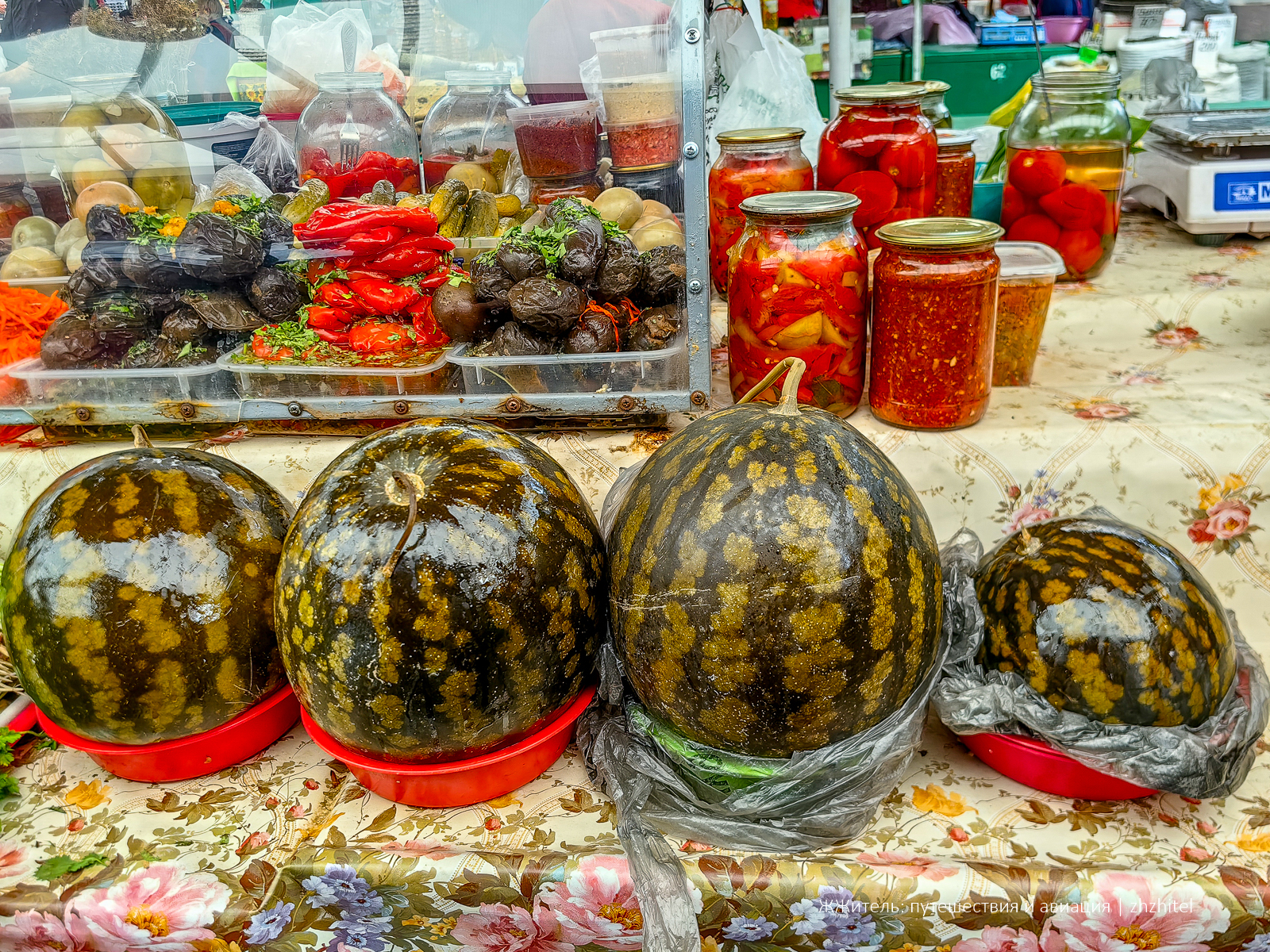 Pickled watermelons, plums and grapes - Don exotica - My, Food, Gastronomy, Rostov region, Rostov-on-Don, Grape, Watermelon, Plum, Specialist Degree