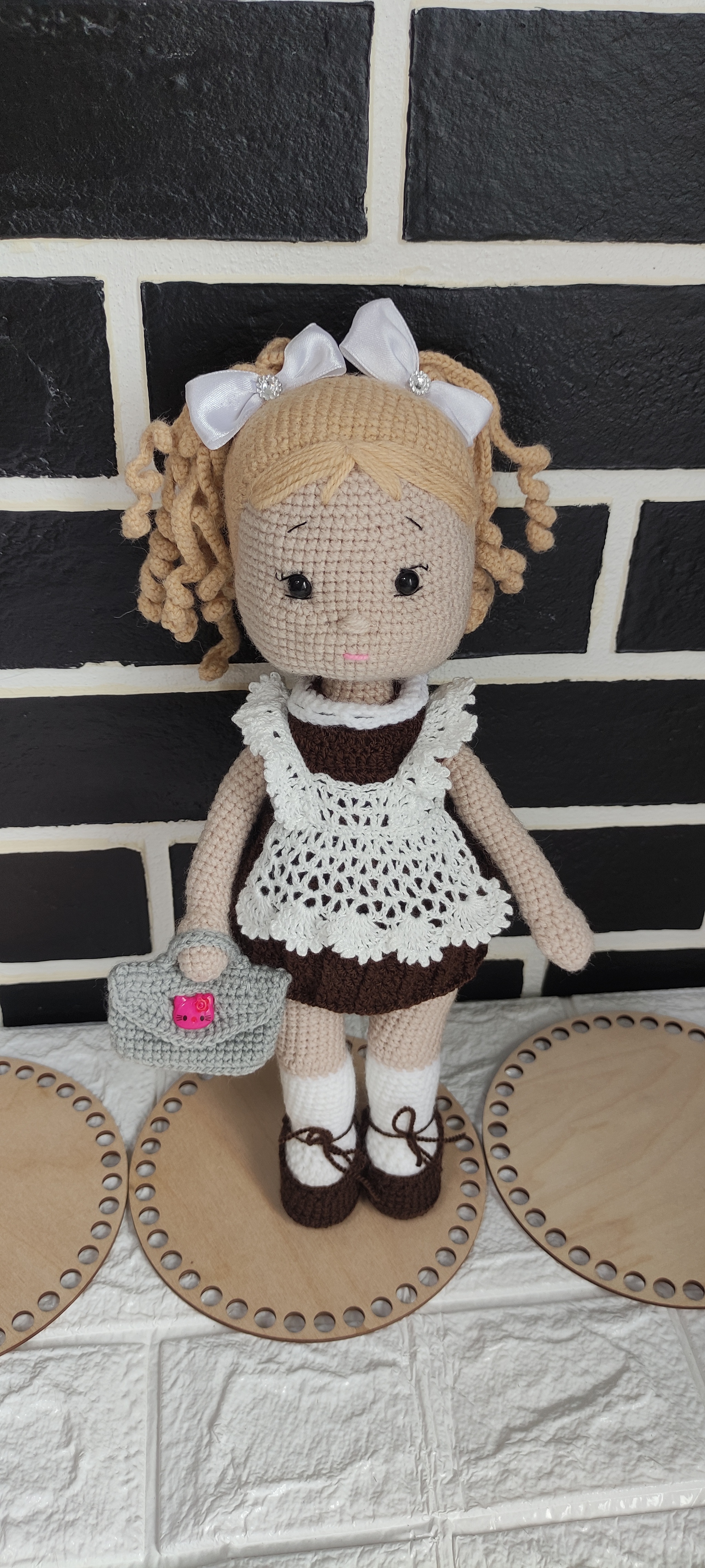 Doll - My, Needlework without process, Amigurumi, Presents, Knitted toys, With your own hands, Longpost