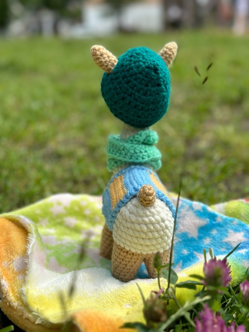 Crochet llama - My, Needlework without process, With your own hands, Crochet, Knitting, Amigurumi, Needlework, Toys, Llama, Author's toy, Longpost