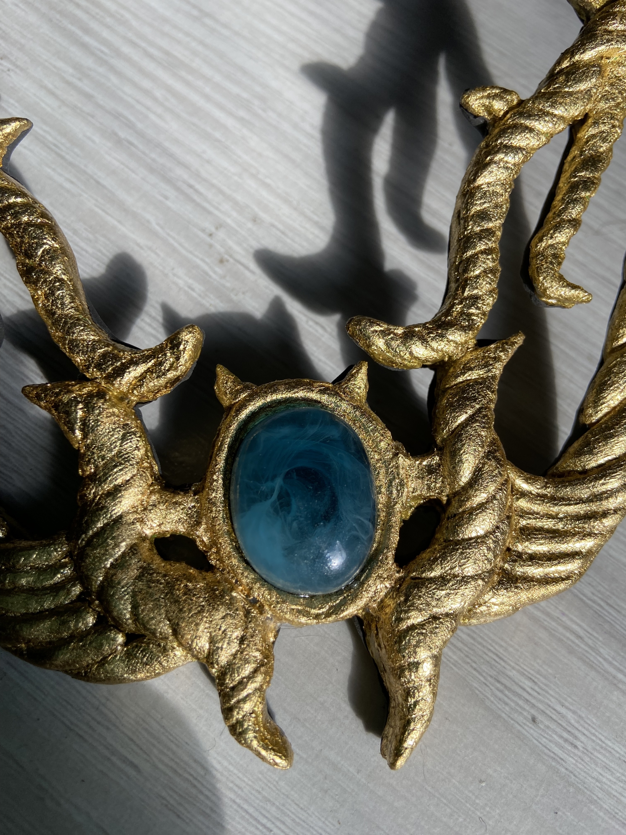 Necklace from the game Baldur's Gate 3 part 2 - My, Baldur’s Gate 3, Needlework, Cosplay, Work in progress, Shadowheart, Epoxy resin, Longpost, Needlework without process