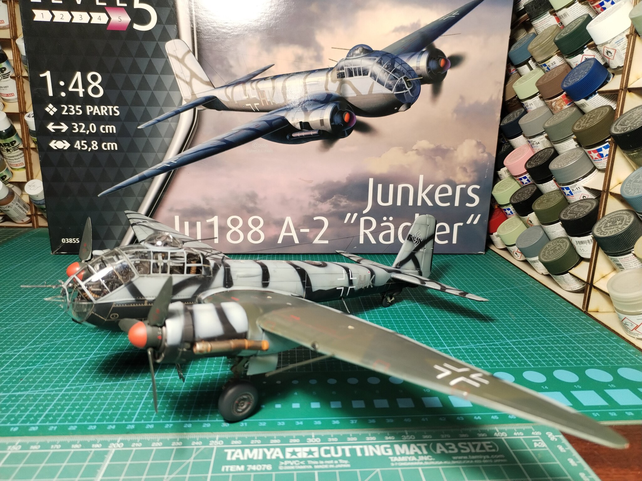 Junkers Ju188 A-2 Rcher  1/48 Revell - My, Collecting, Stand modeling, Modeling, Aviation, The Second World War, Luftwaffe, Longpost