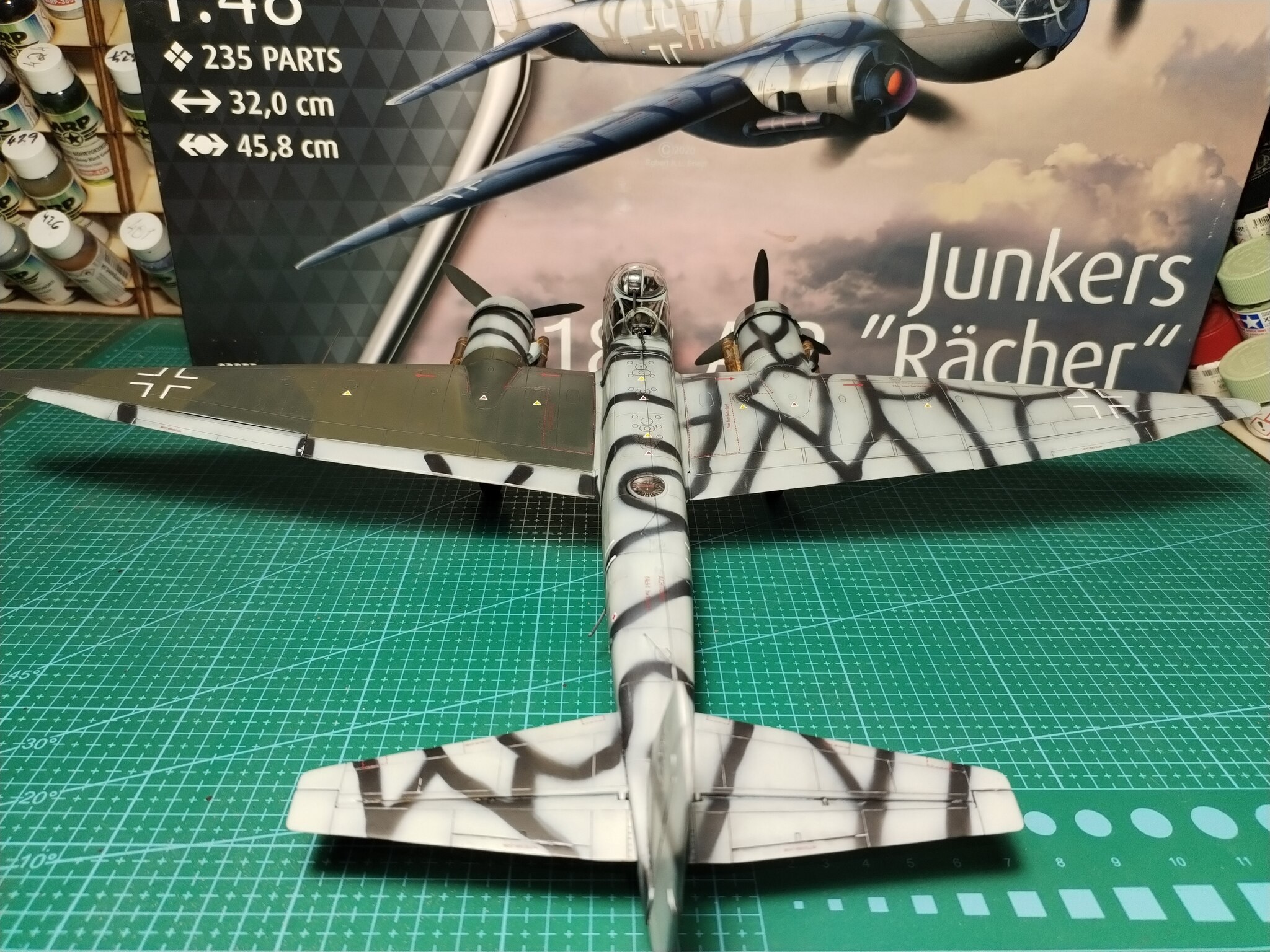 Junkers Ju188 A-2 Rcher  1/48 Revell - My, Collecting, Stand modeling, Modeling, Aviation, The Second World War, Luftwaffe, Longpost