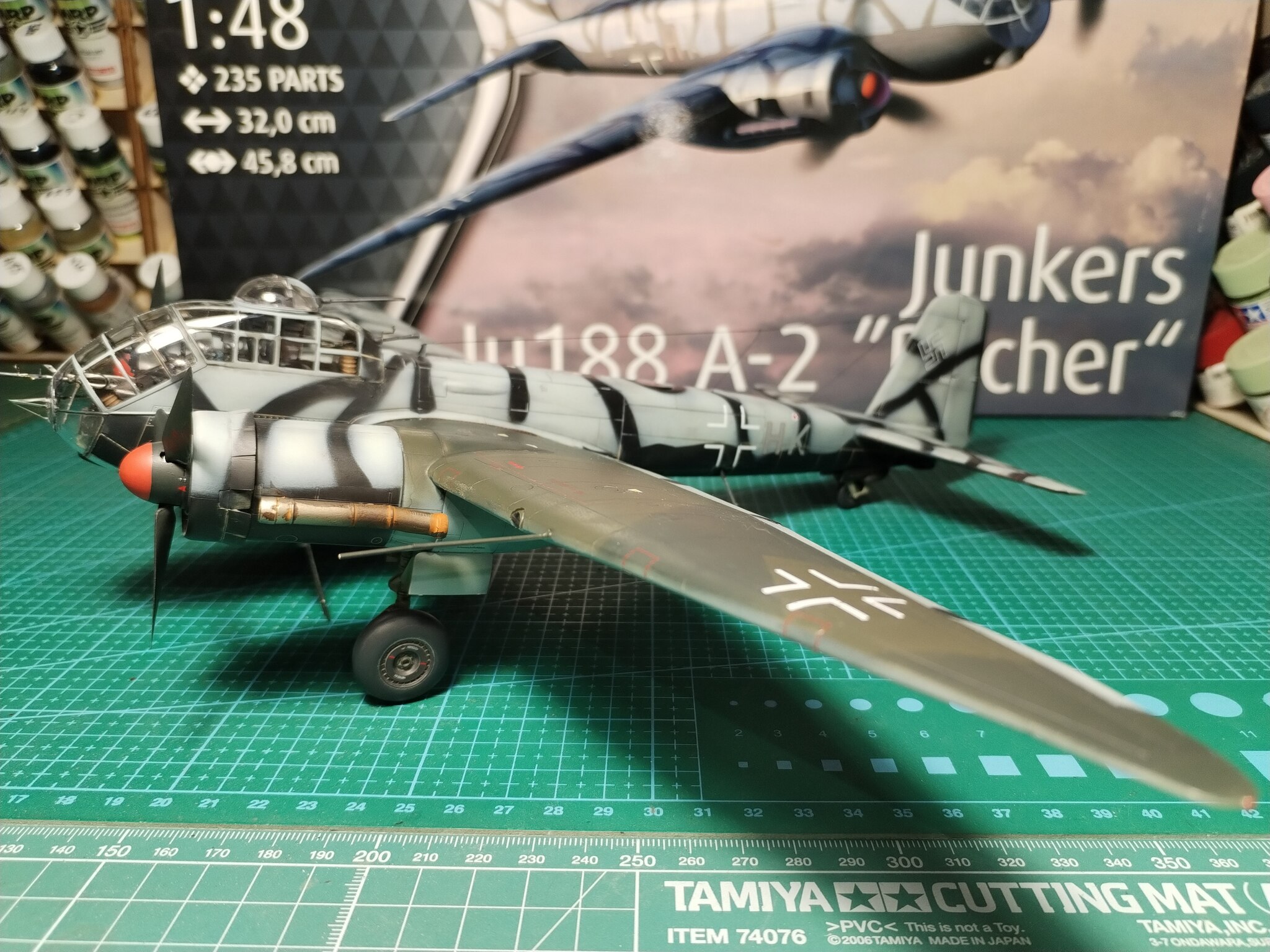 Junkers Ju188 A-2 Rcher  1/48 Revell - My, Collecting, Stand modeling, Modeling, Aviation, The Second World War, Luftwaffe, Longpost