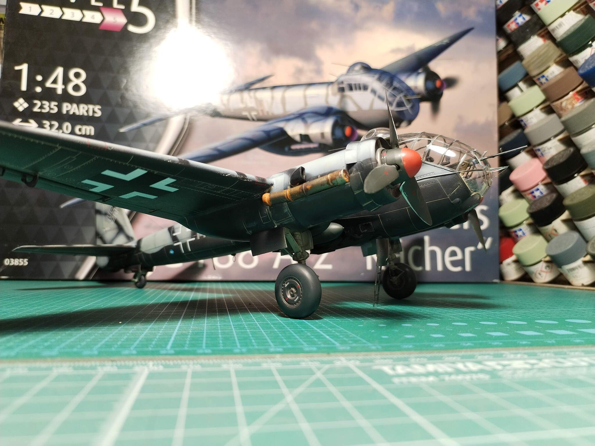 Junkers Ju188 A-2 Rcher  1/48 Revell - My, Collecting, Stand modeling, Modeling, Aviation, The Second World War, Luftwaffe, Longpost