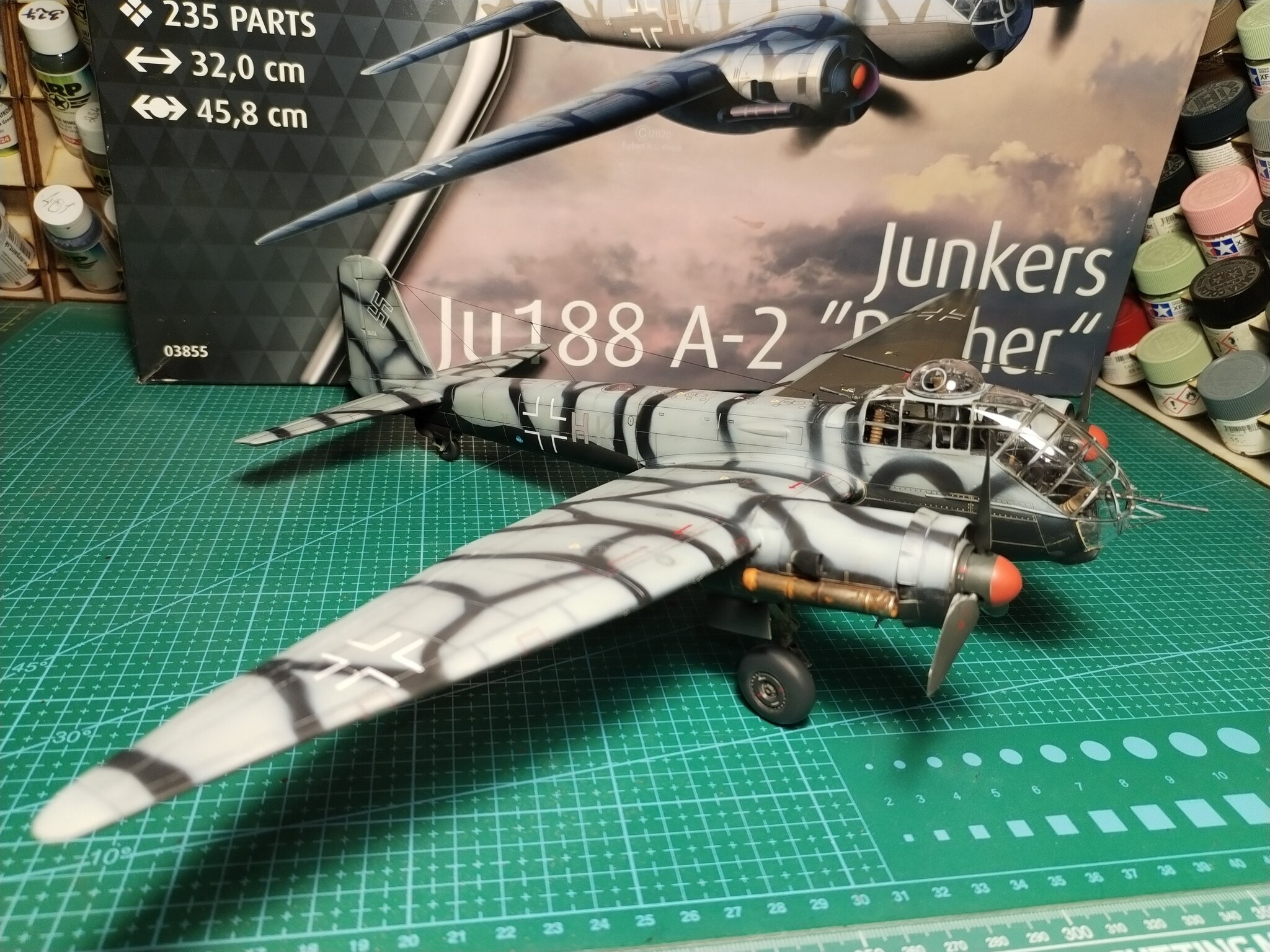 Junkers Ju188 A-2 Rcher  1/48 Revell - My, Collecting, Stand modeling, Modeling, Aviation, The Second World War, Luftwaffe, Longpost